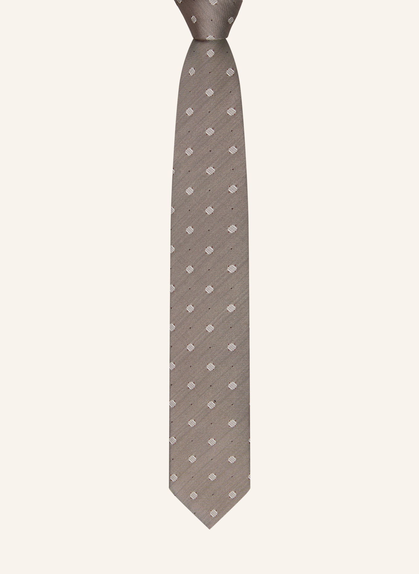 BOSS Tie: BROWN / CREAM
