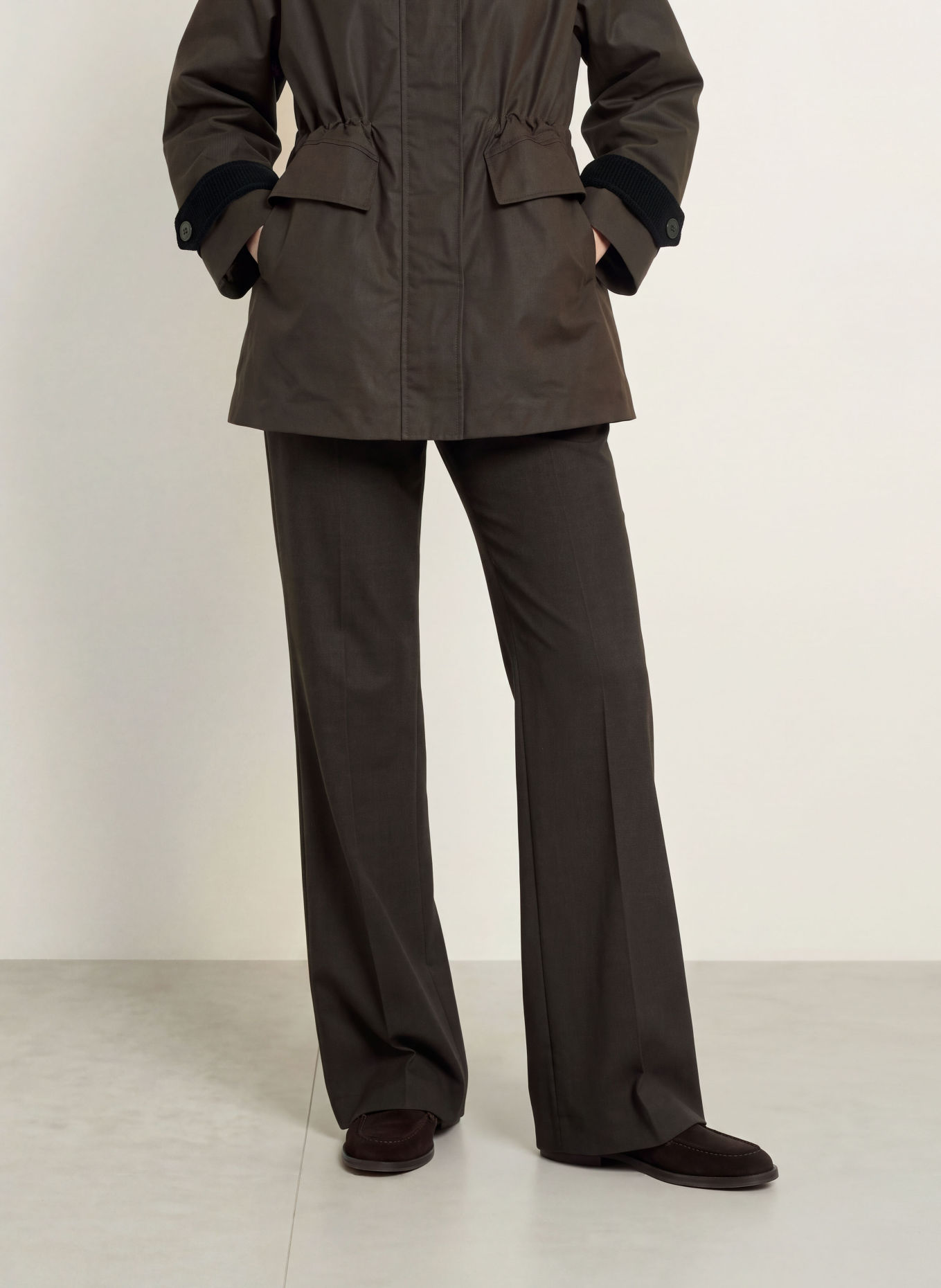 nine:inthe:morning Bootcut broek PAULINA: DONKERGRIJS