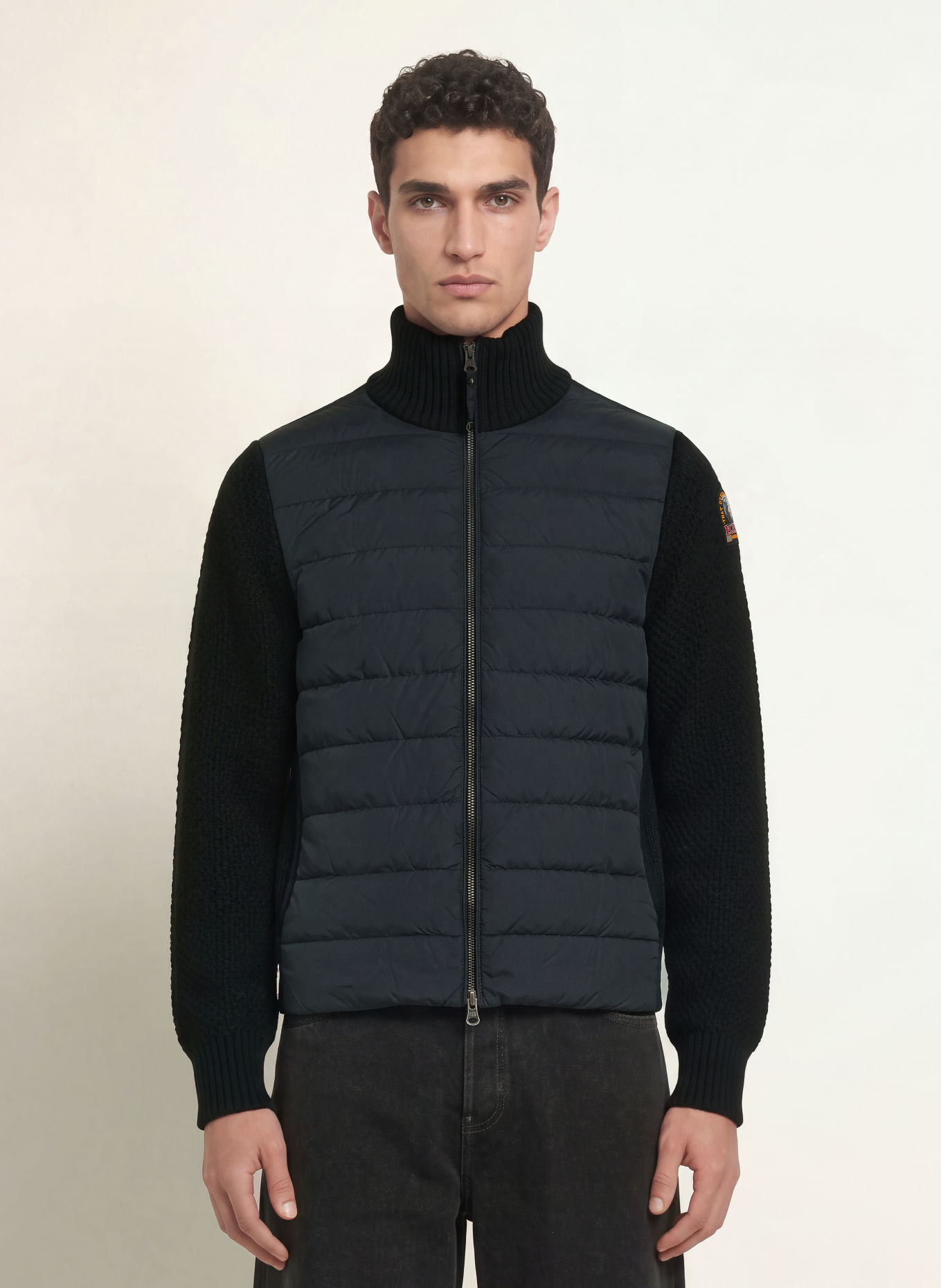 PARAJUMPERS Dunjacka OLMO 2.0 i materialmix: SVART