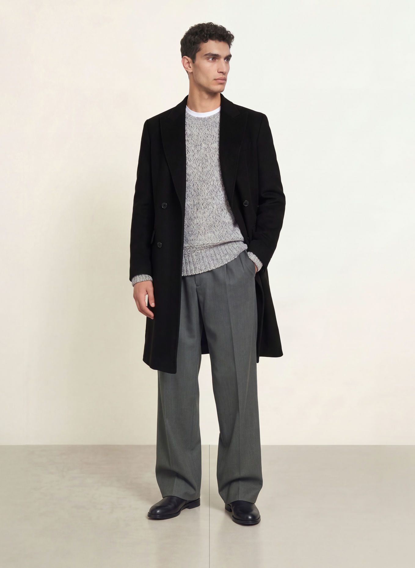 BOSS Pullover FELIAS: HELLGRAU / CREME / GRAU