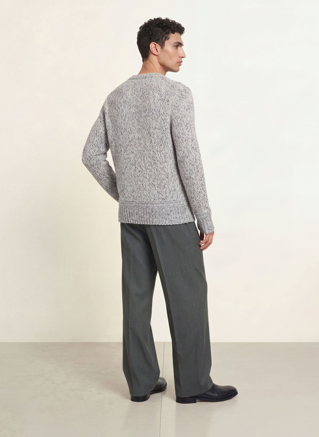 BOSS Pullover FELIAS: HELLGRAU / CREME / GRAU