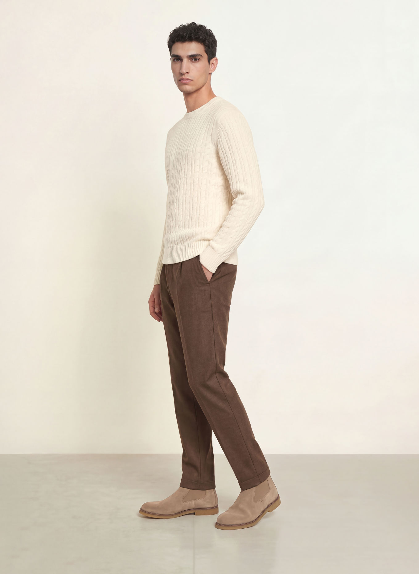 BOSS FURLAN Sweater: ECRU