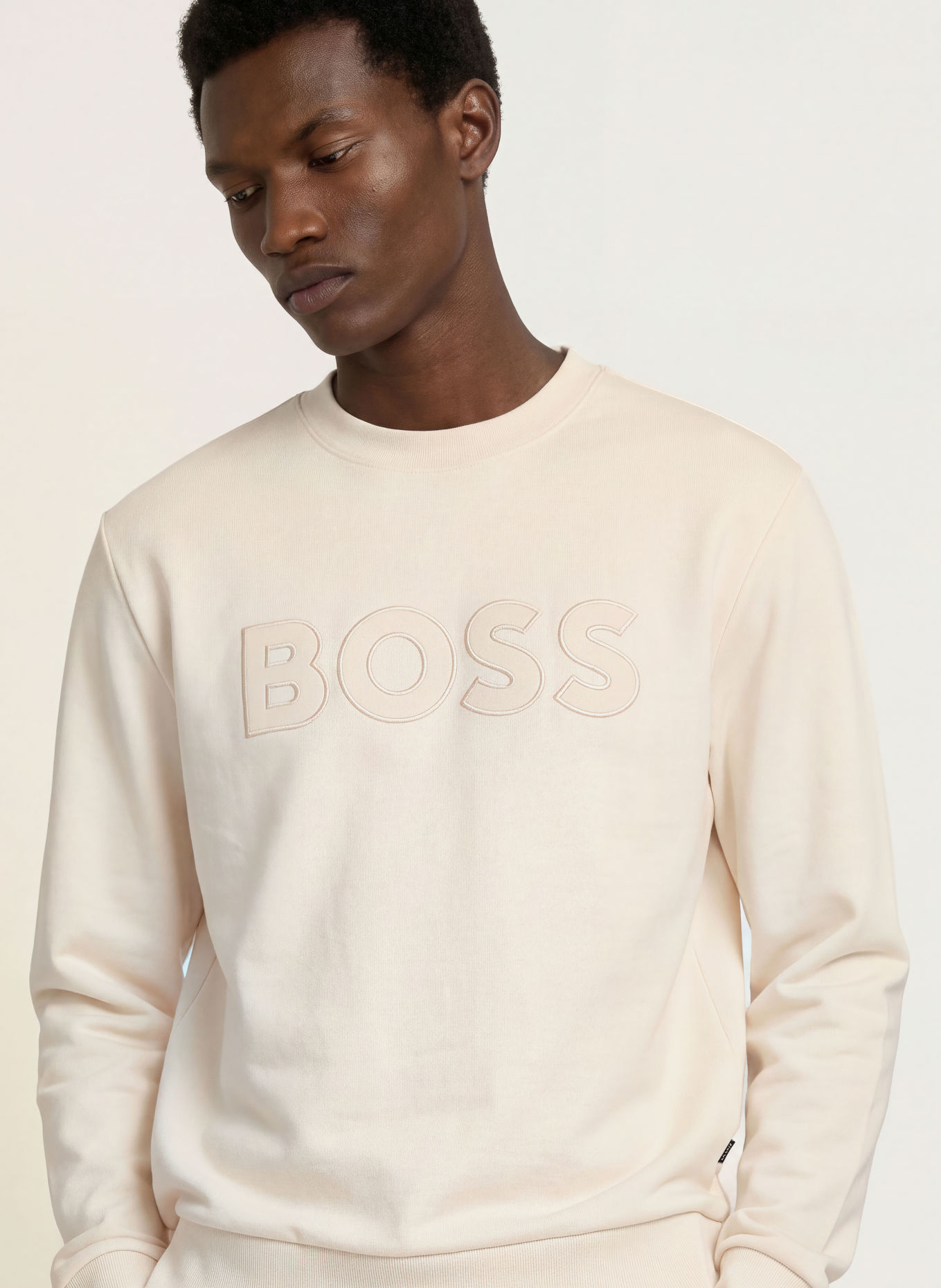 BOSS SOLERI Sweatshirt: ECRU
