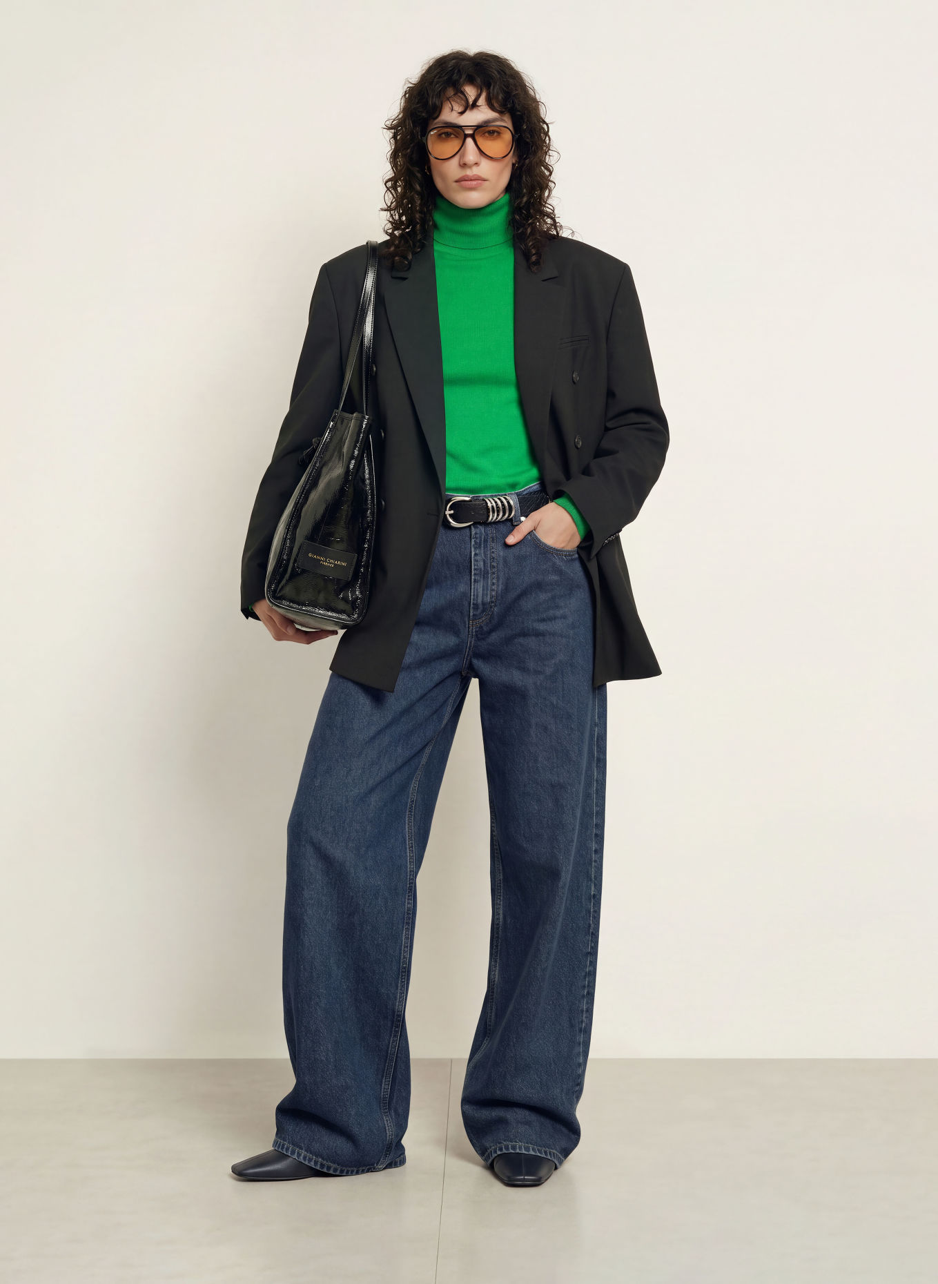 The Frankie Shop Barrel-leg jeans NICK: 336 MEDIUM WASH