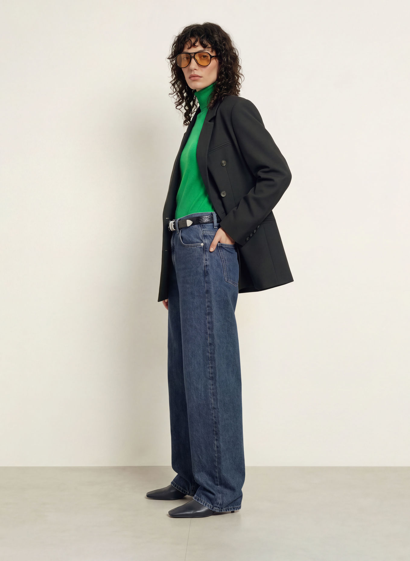 The Frankie Shop Barrel-leg jeans NICK: 336 MEDIUM WASH