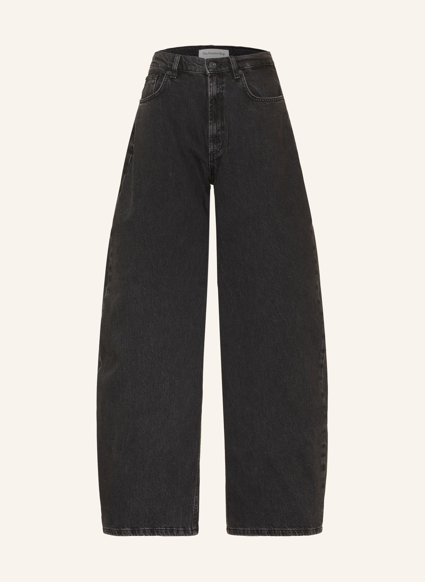 The Frankie Shop Barrel-leg jeans NICK: 146 BLACK WASH