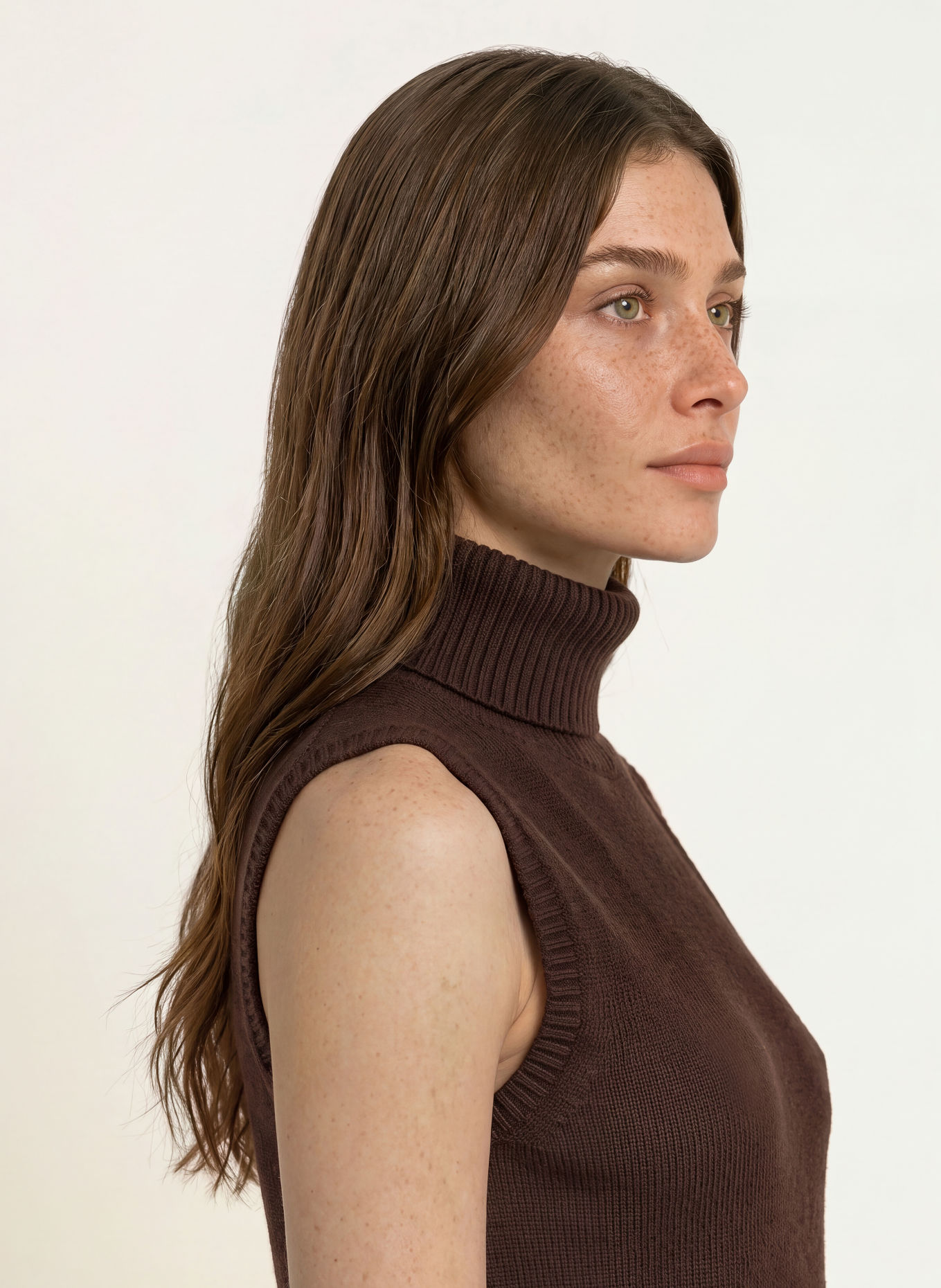 Veronica Beard MAZZY Cashmere Knit Top: DARK BROWN