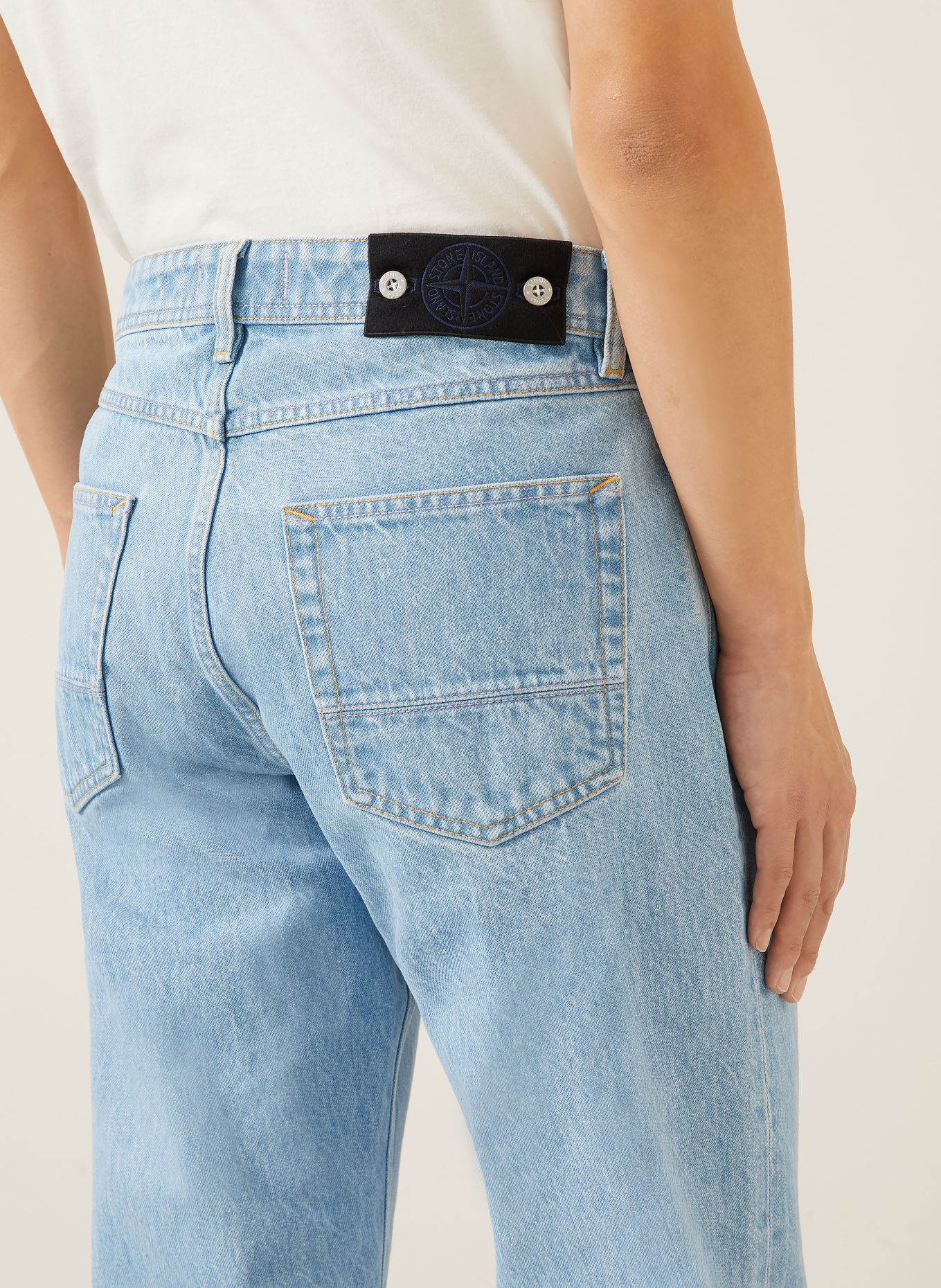 STONE ISLAND Jeans DENIM PROJECT Regular Straight Fit: VJ204 BLUE LIGHT WASH