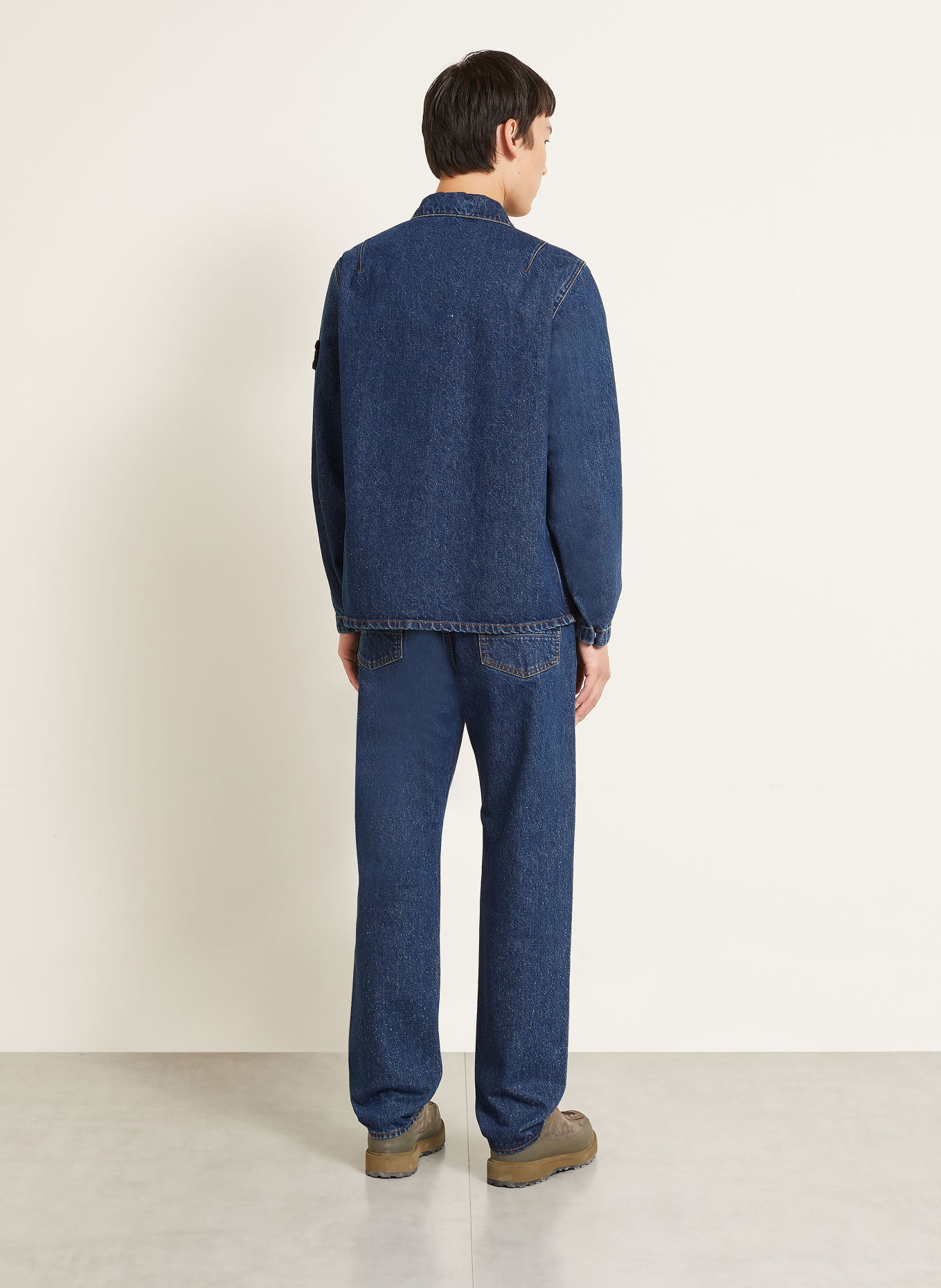 STONE ISLAND Jeans-Overshirt DENIM PROJECT: VJ202 BLUE MEDIUM WASH