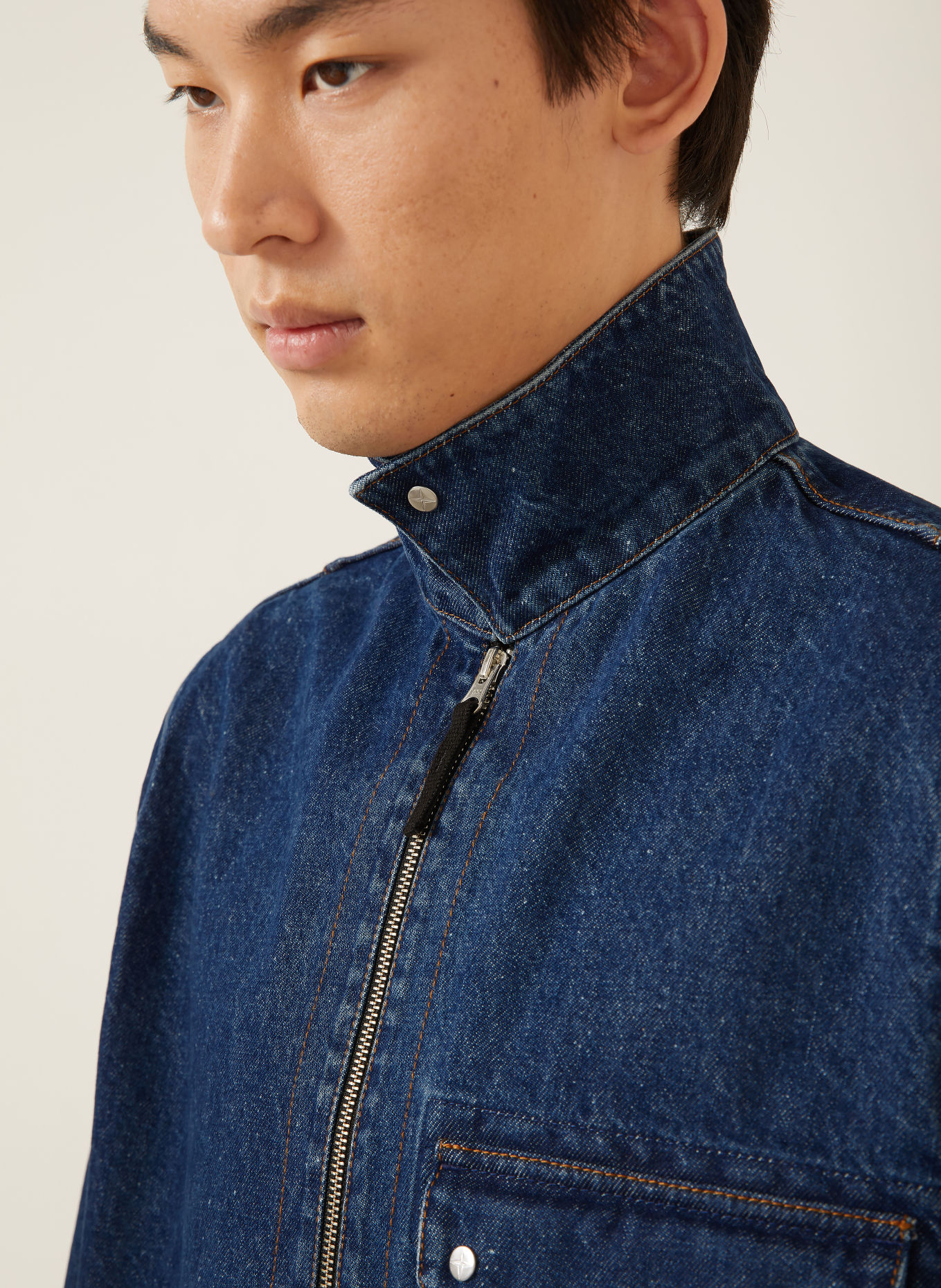 STONE ISLAND Jeans-Overshirt DENIM PROJECT: VJ202 BLUE MEDIUM WASH