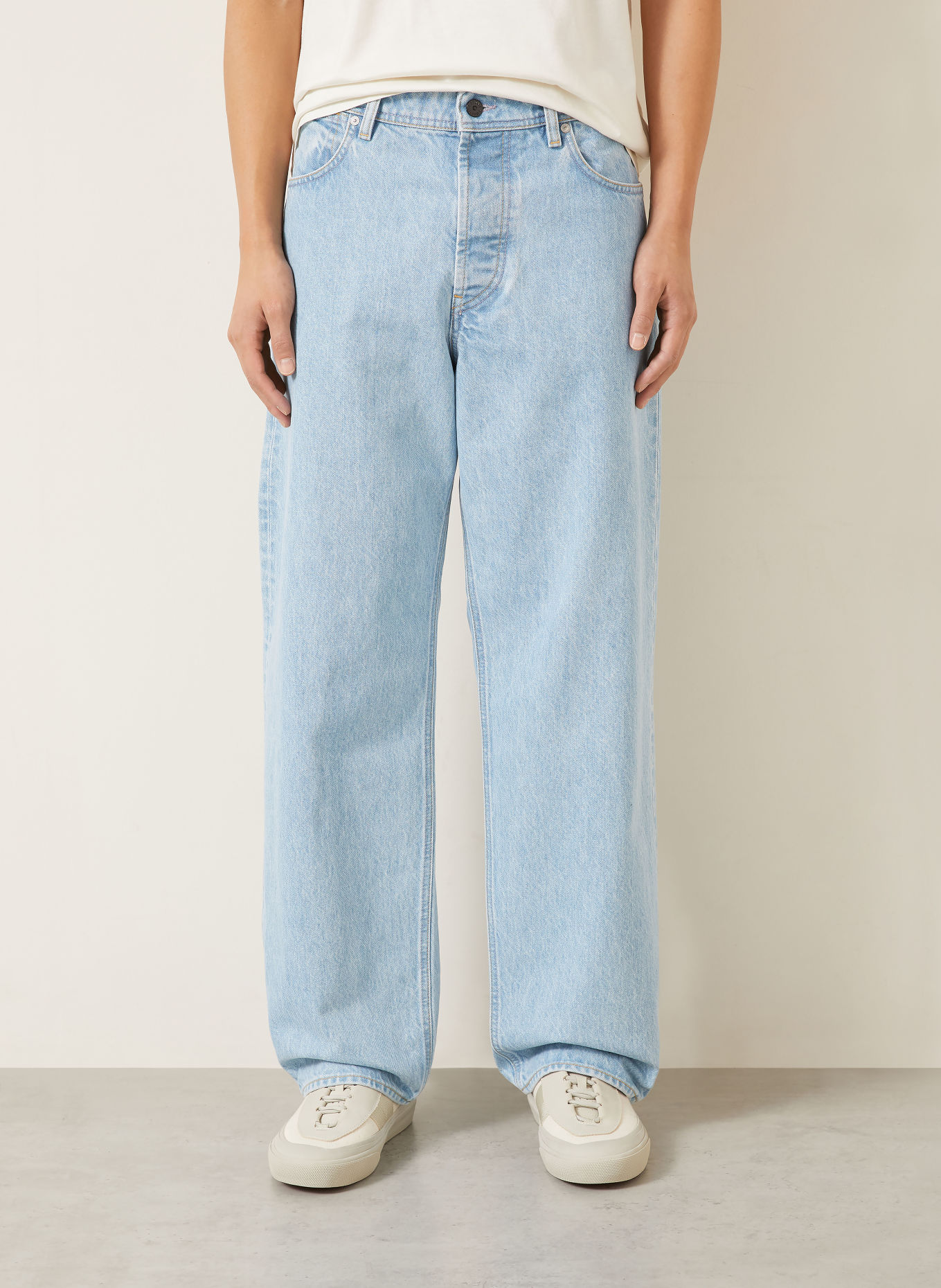 STONE ISLAND Jeans DENIM PROJECT Loose Fit: VJ204 BLUE LIGHT WASH