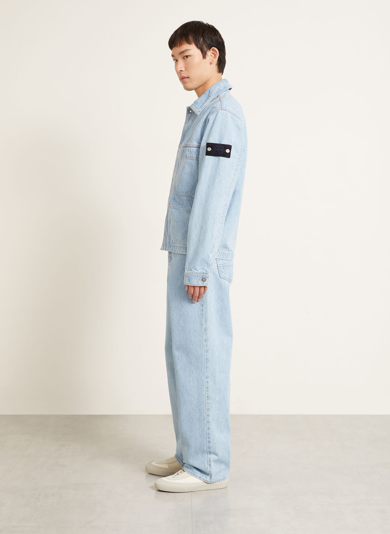 STONE ISLAND Jeans DENIM PROJECT Loose Fit: VJ204 BLUE LIGHT WASH