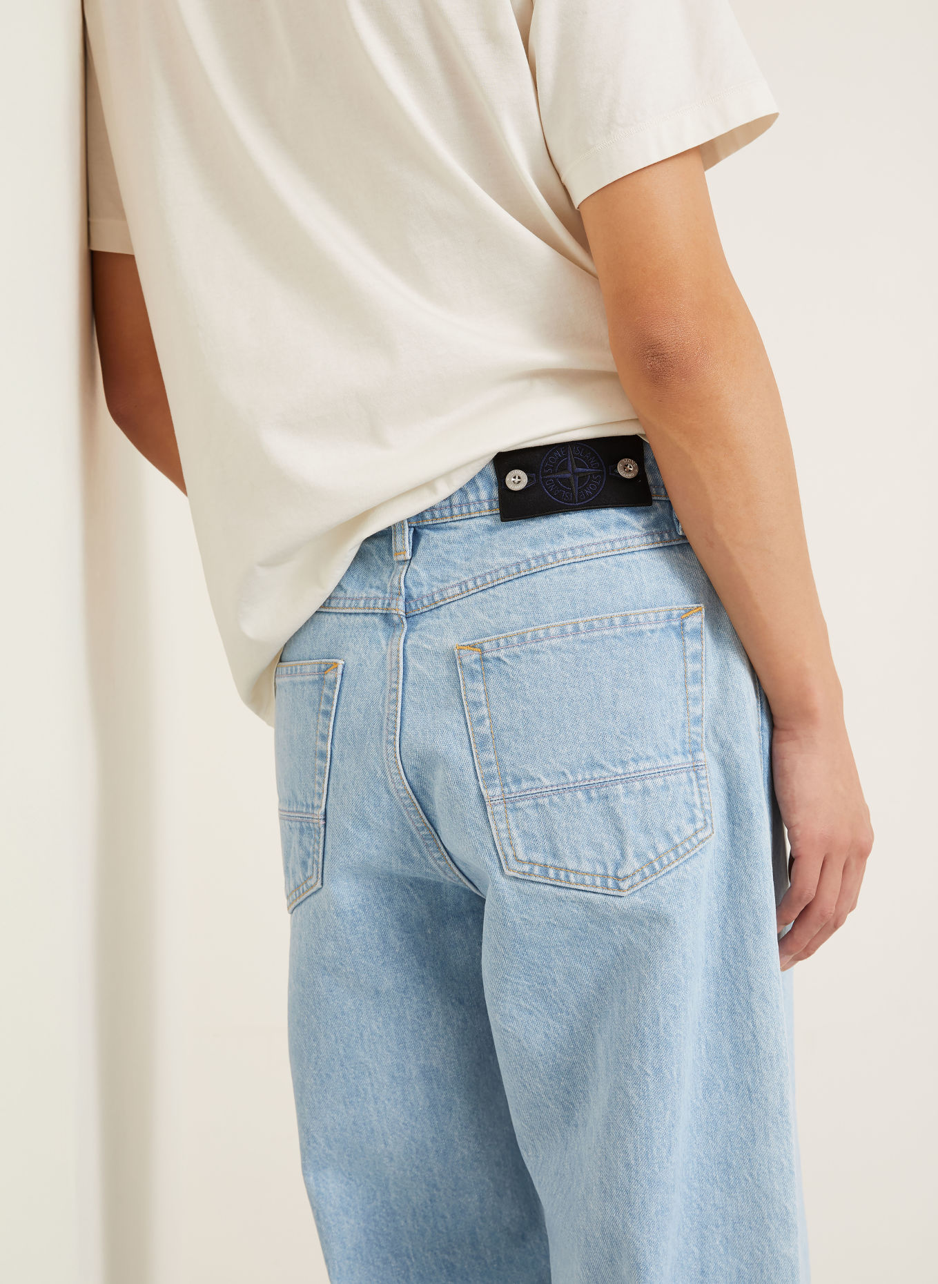 STONE ISLAND Jeans DENIM PROJECT Loose Fit: VJ204 BLUE LIGHT WASH