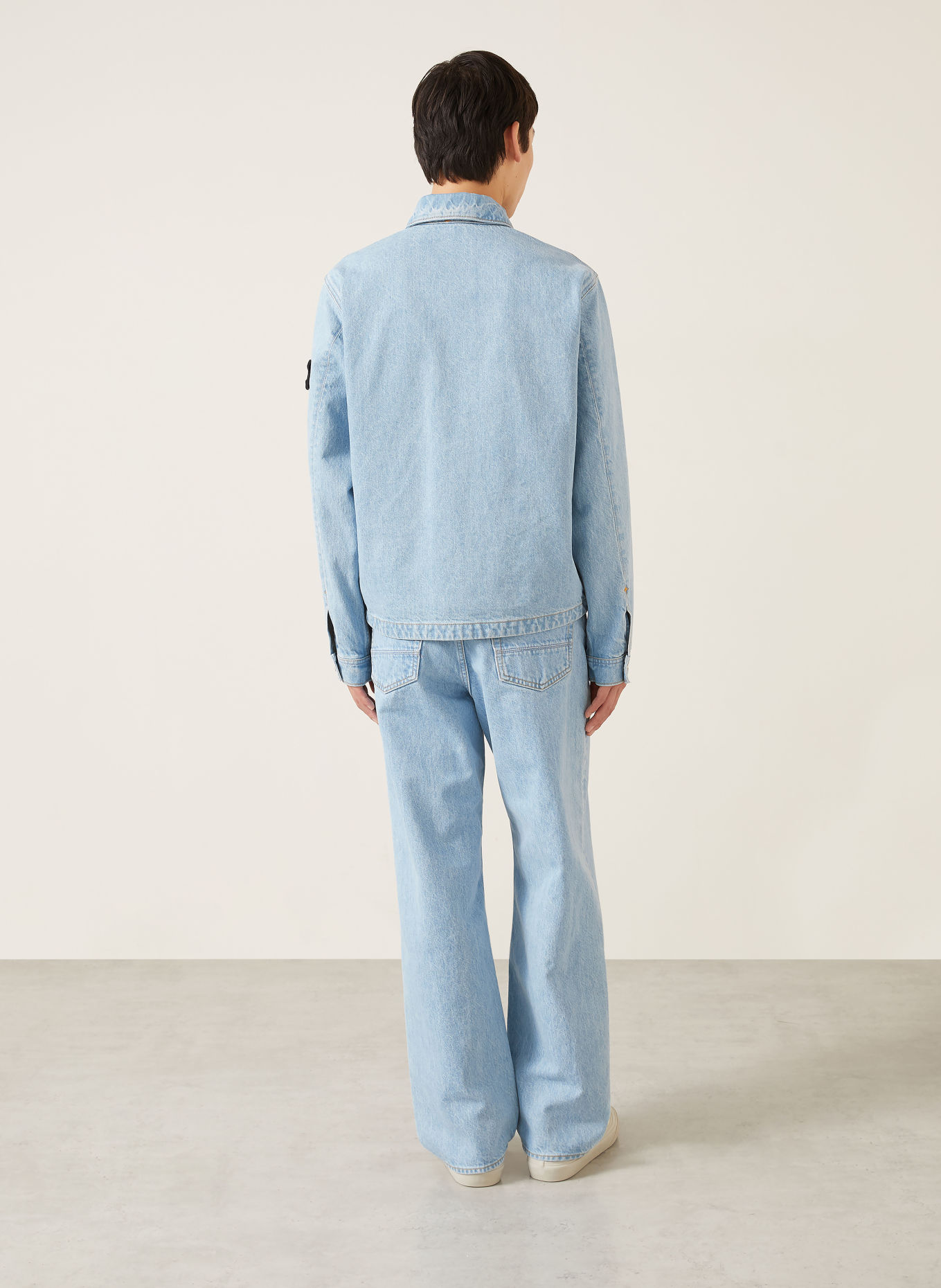 STONE ISLAND Jeansjacke DENIM PROJECT: VJ204 BLUE LIGHT WASH