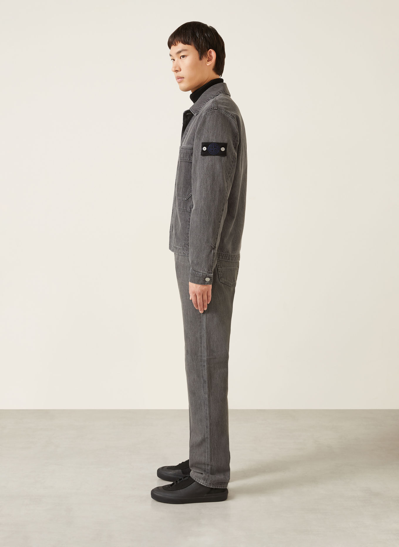 STONE ISLAND Jeans DENIM PROJECT Straight Fit: VJ604 GREY LIGHT WASH