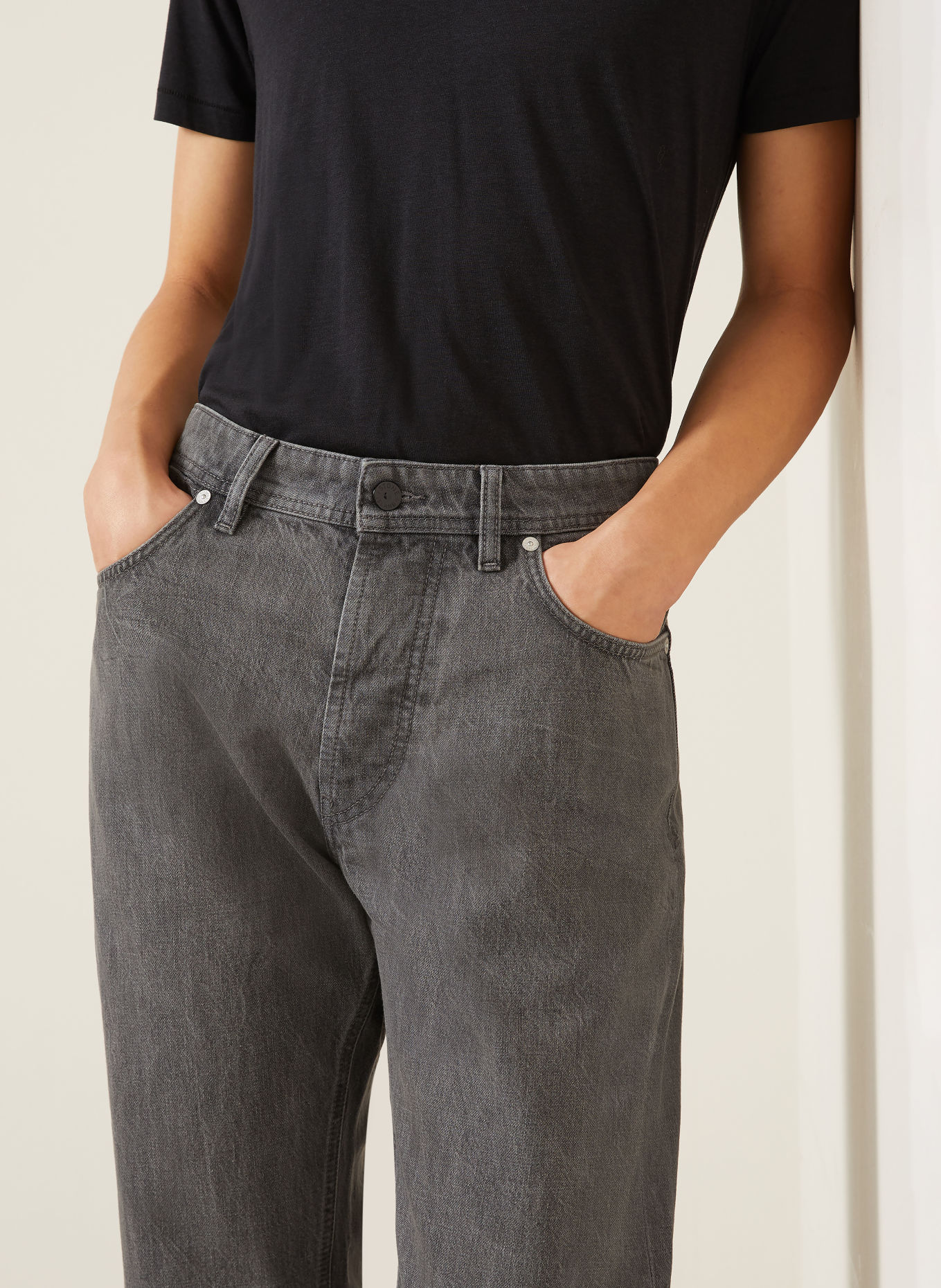 STONE ISLAND Jeans DENIM PROJECT Straight Fit: VJ604 GREY LIGHT WASH