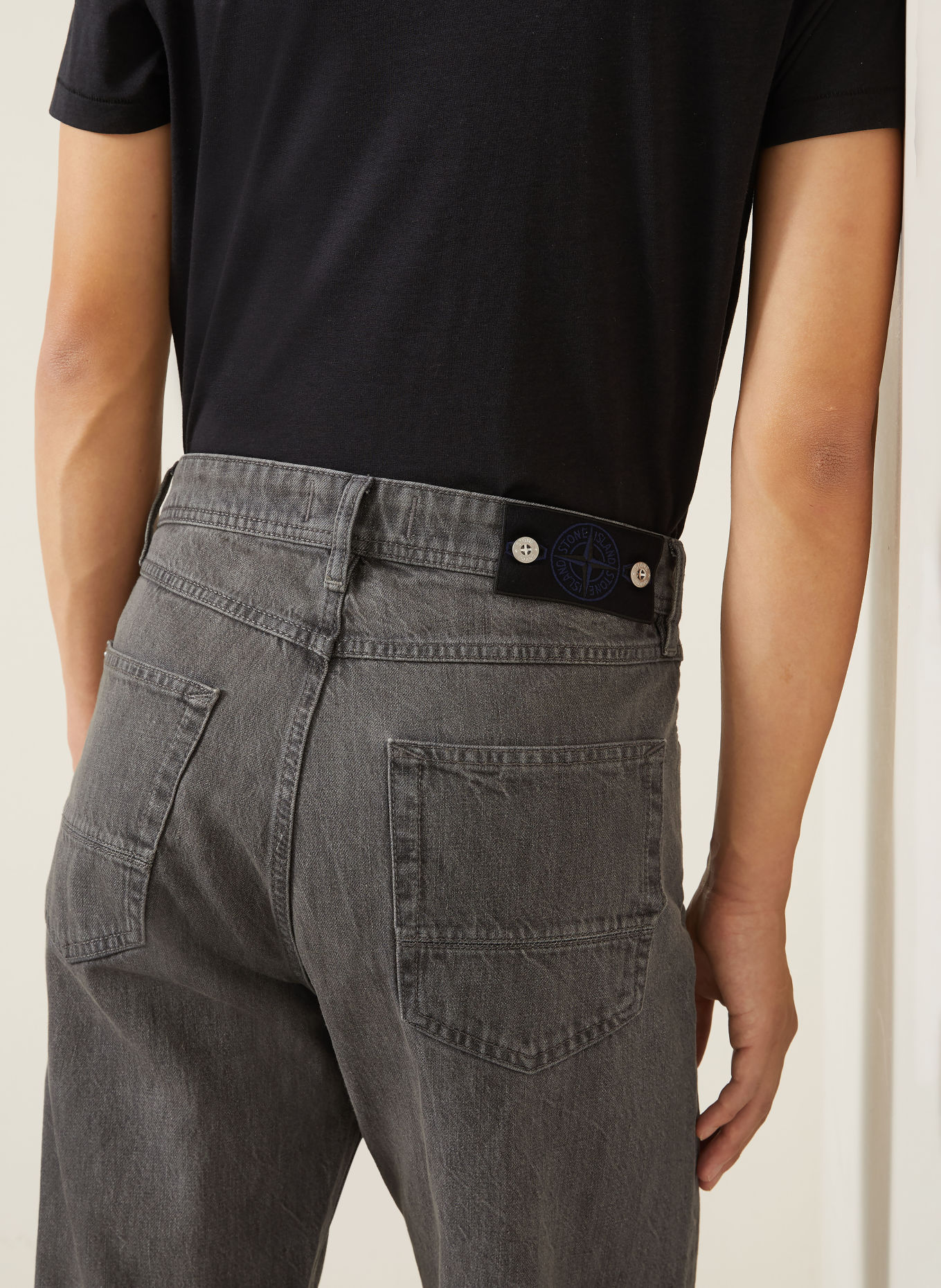 STONE ISLAND Jeans DENIM PROJECT Straight Fit: VJ604 GREY LIGHT WASH
