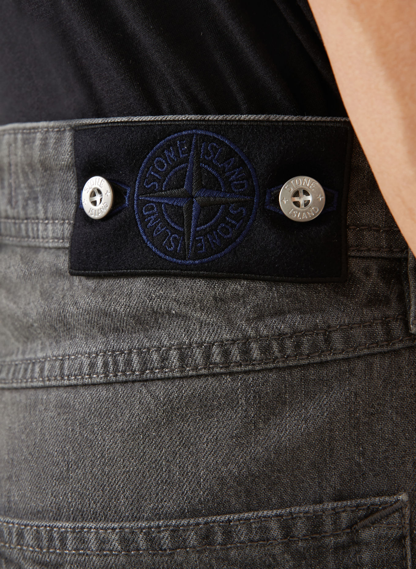 STONE ISLAND Jeans DENIM PROJECT Straight Fit: VJ604 GREY LIGHT WASH