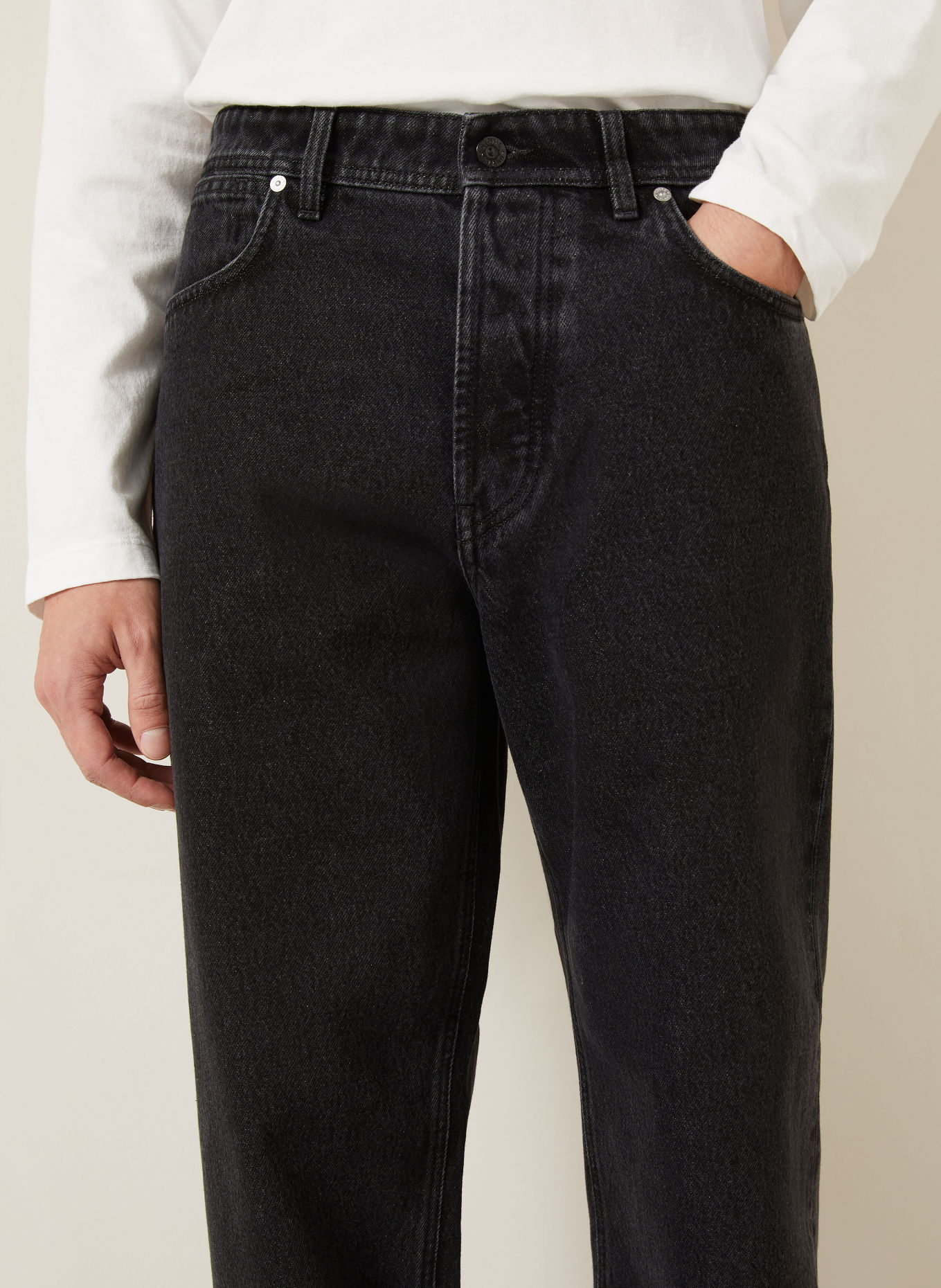 STONE ISLAND Jeans DENIM PROJECT Loose Fit: VJ902 BLACK MEDIUM WASH