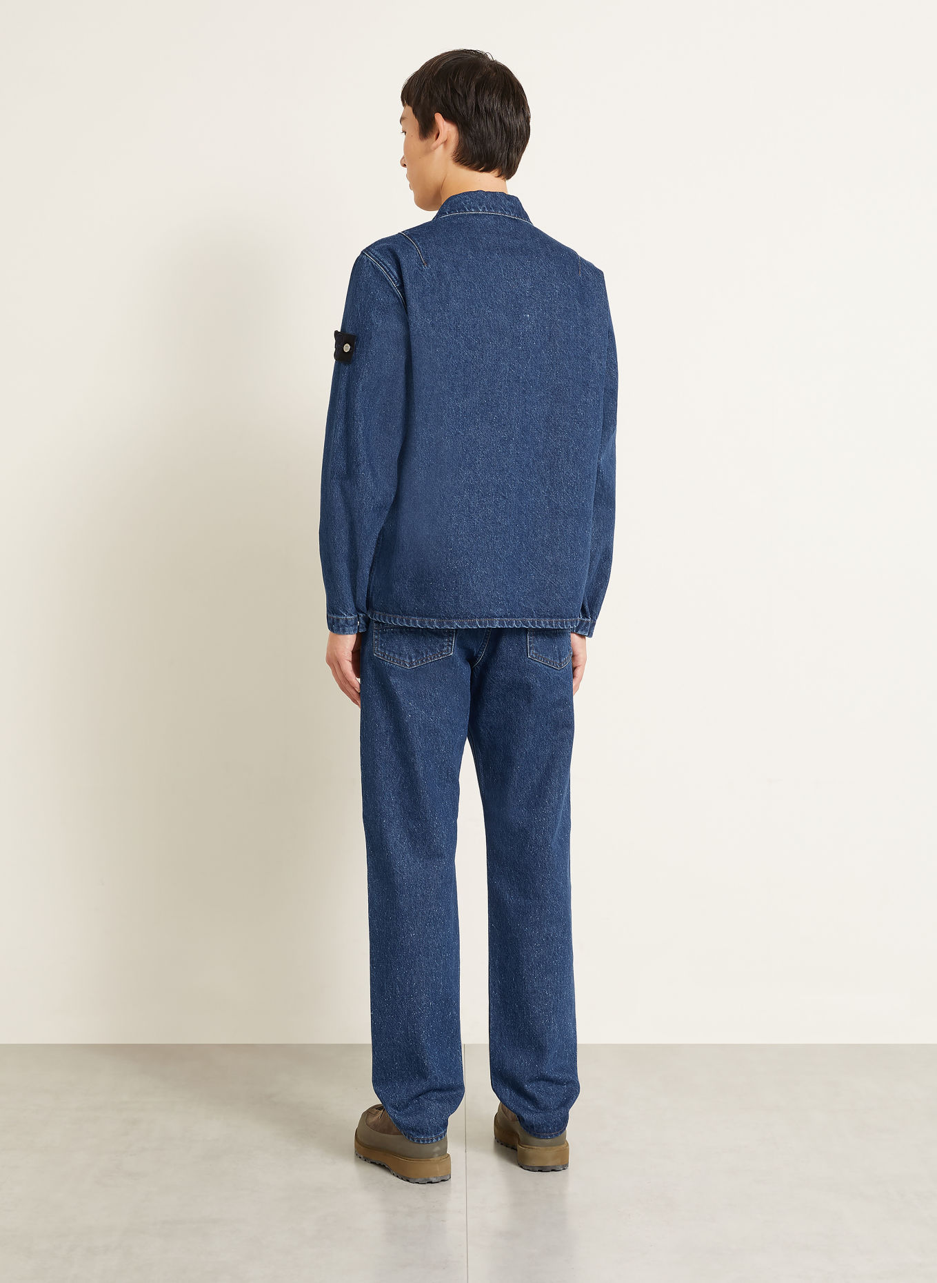 STONE ISLAND Jeans DENIM PROJECT Straight Fit: VJ202 BLUE MEDIUM WASH