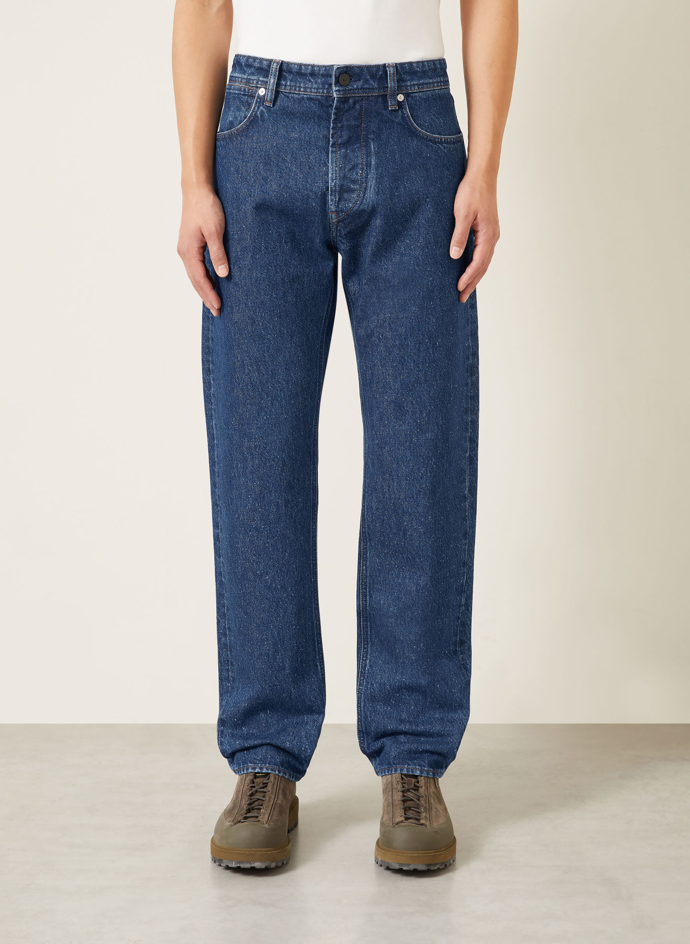 STONE ISLAND Jeans DENIM PROJECT Straight Fit: VJ202 BLUE MEDIUM WASH