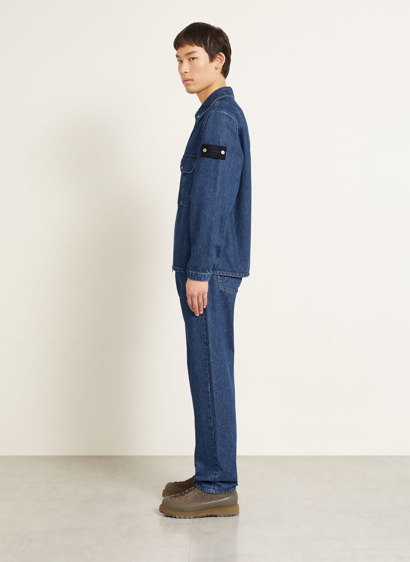 STONE ISLAND Jeans DENIM PROJECT Straight Fit: VJ202 BLUE MEDIUM WASH