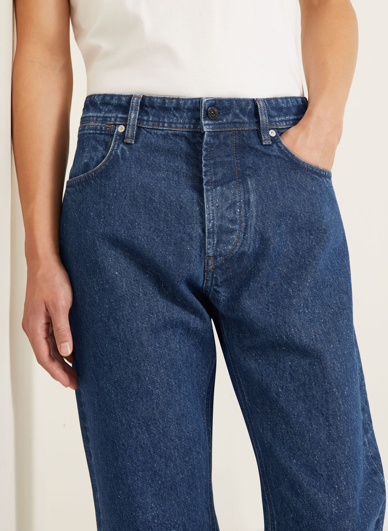STONE ISLAND Jeans DENIM PROJECT Straight Fit: VJ202 BLUE MEDIUM WASH