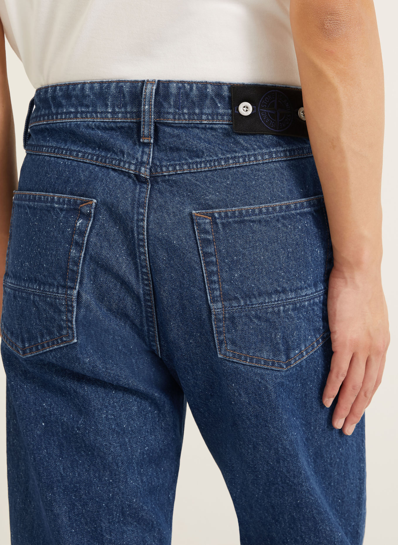 STONE ISLAND Jeans DENIM PROJECT Straight Fit: VJ202 BLUE MEDIUM WASH