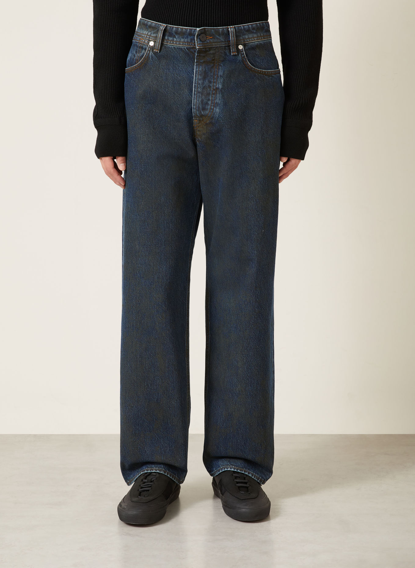 STONE ISLAND Jeans DENIM PROJECT Loose Fit: VJ229 BLUE BLACK