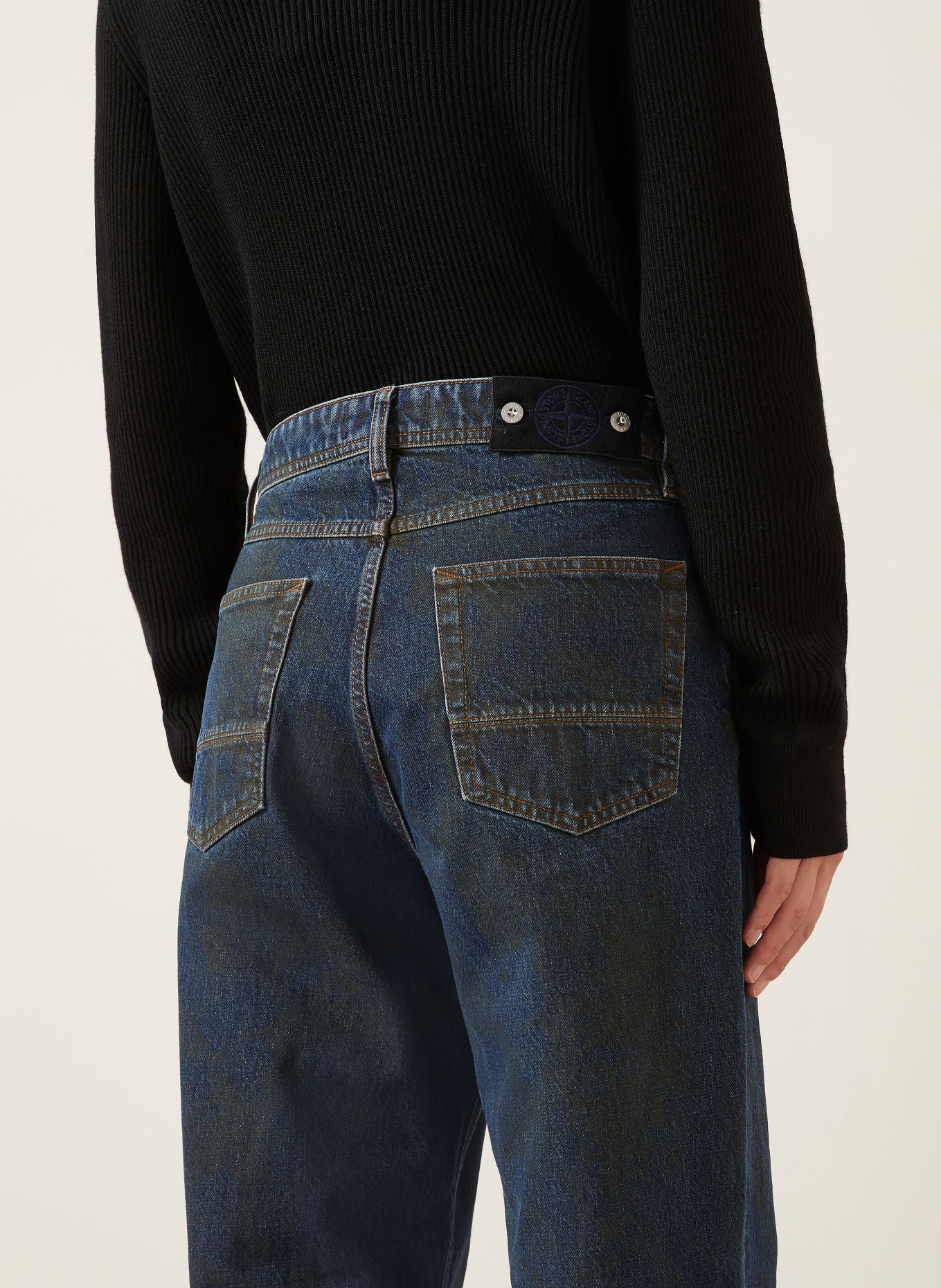 STONE ISLAND Jeans DENIM PROJECT Loose Fit: VJ229 BLUE BLACK