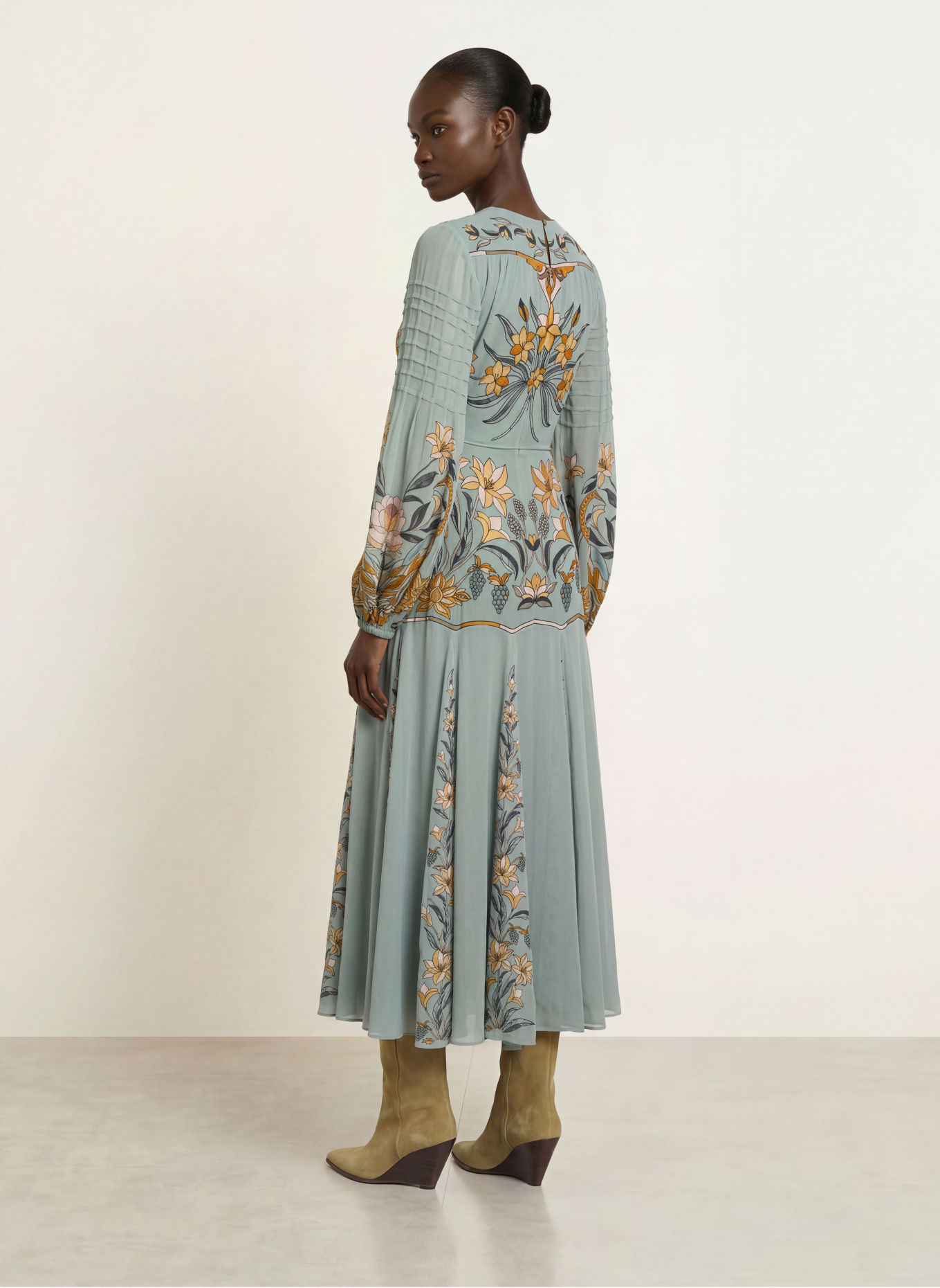 FARM RIO Robe STAINED GLASS BEAUTY: BLEU / BEIGE