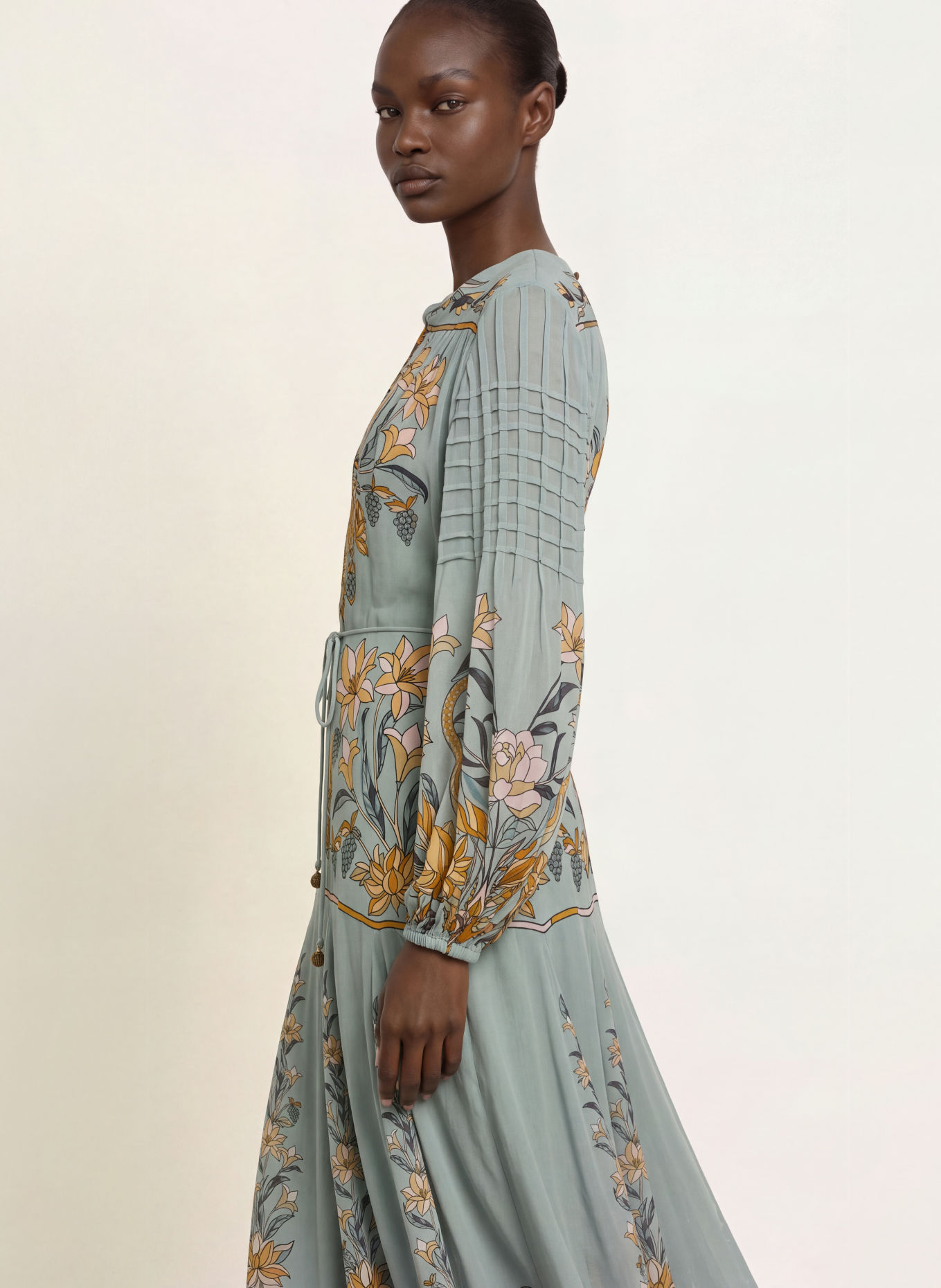 FARM RIO Robe STAINED GLASS BEAUTY: BLEU / BEIGE
