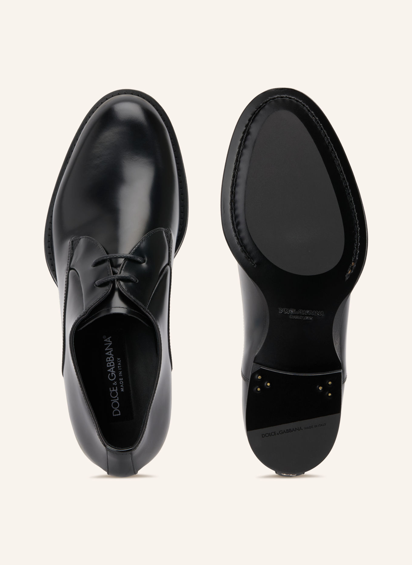 DOLCE & GABBANA Snörskor: SVART