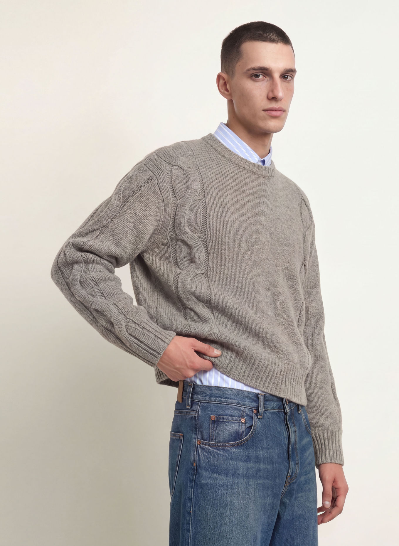 AXEL ARIGATO BEAM Sweater: GRAY