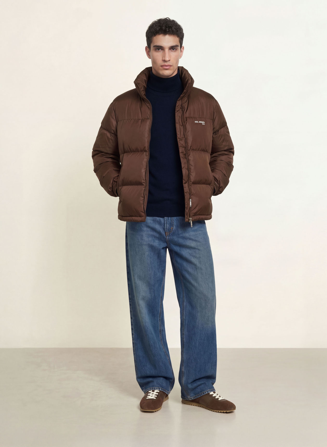 AXEL ARIGATO OBSERVER Down Jacket: DARK BROWN