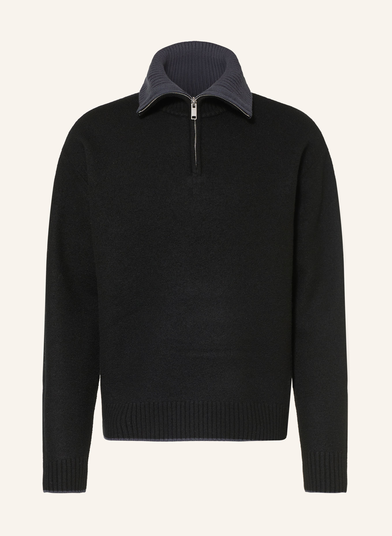 AXEL ARIGATO Half-zip sweater: BLACK