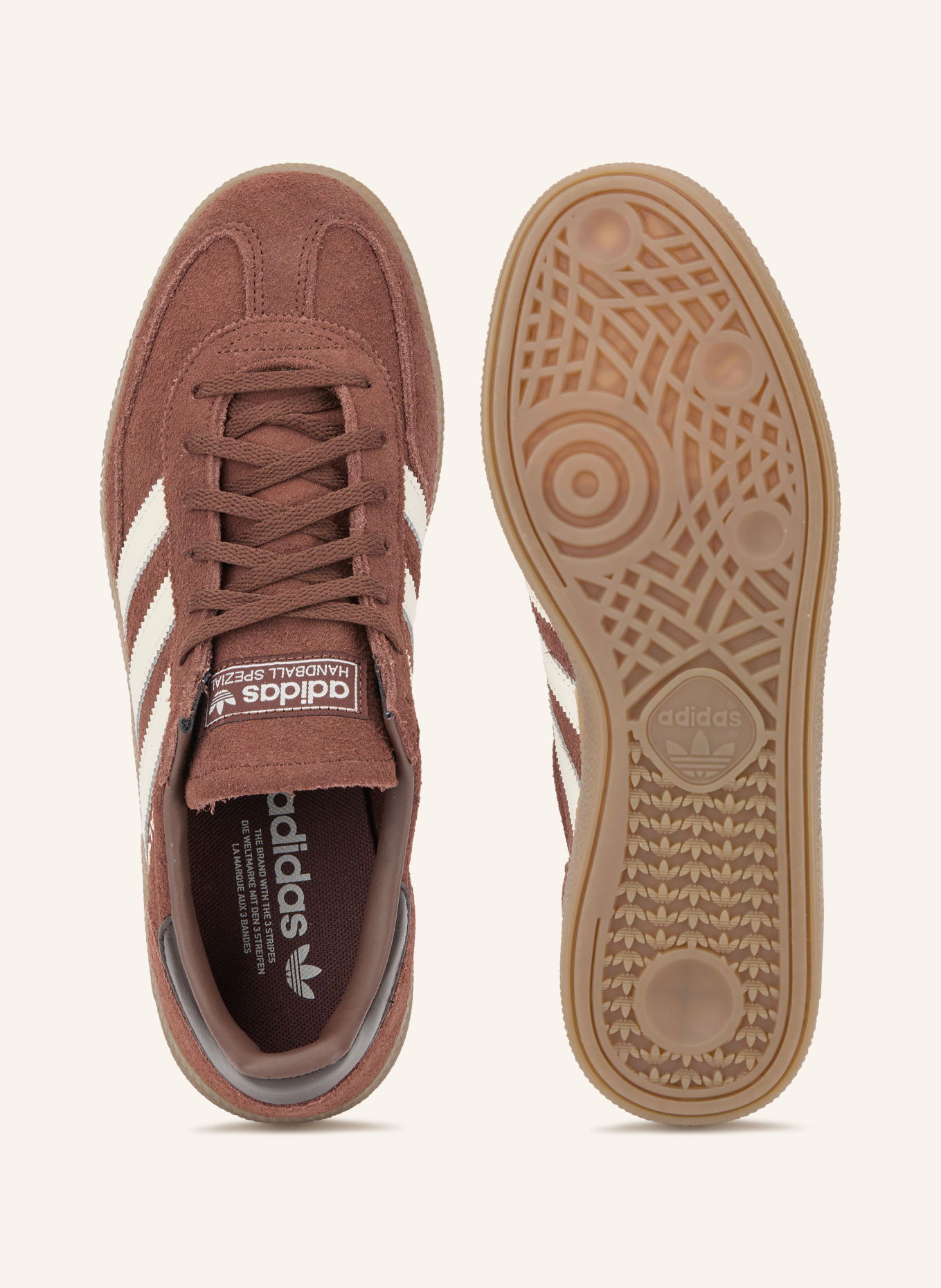 adidas Originals Sneaker HANDBALL SPEZIAL: DUNKELBRAUN / WEISS / SCHWARZ