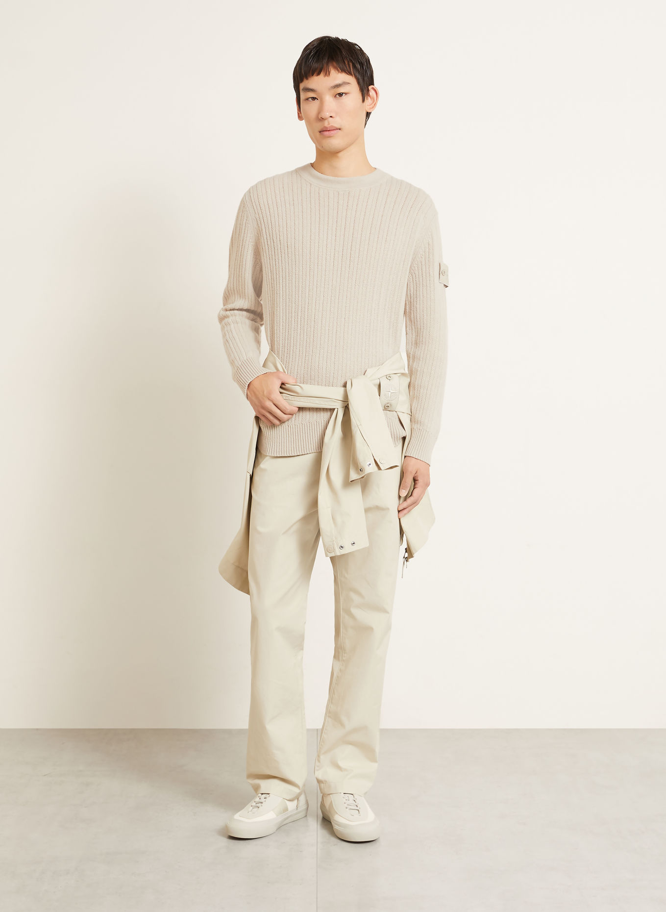 STONE ISLAND Pull GHOST: MARRON CLAIR