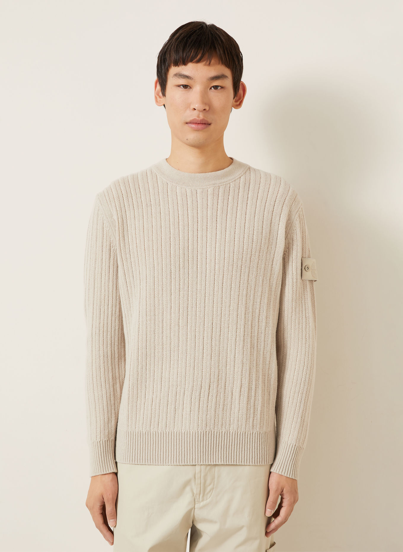 STONE ISLAND Pull GHOST: MARRON CLAIR