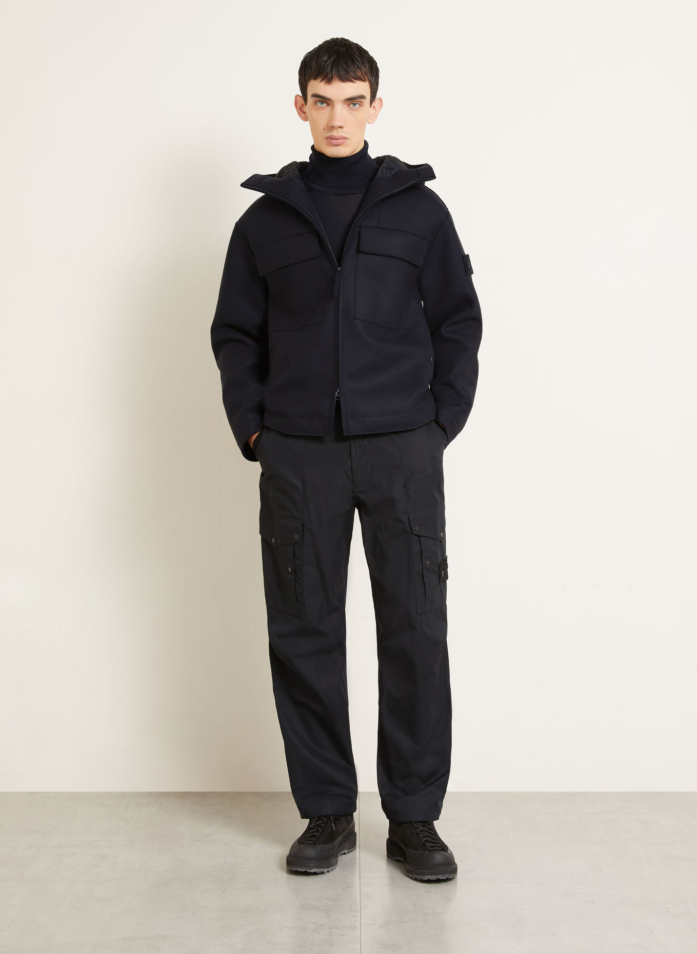 STONE ISLAND Veste GHOST: BLEU FONCÉ