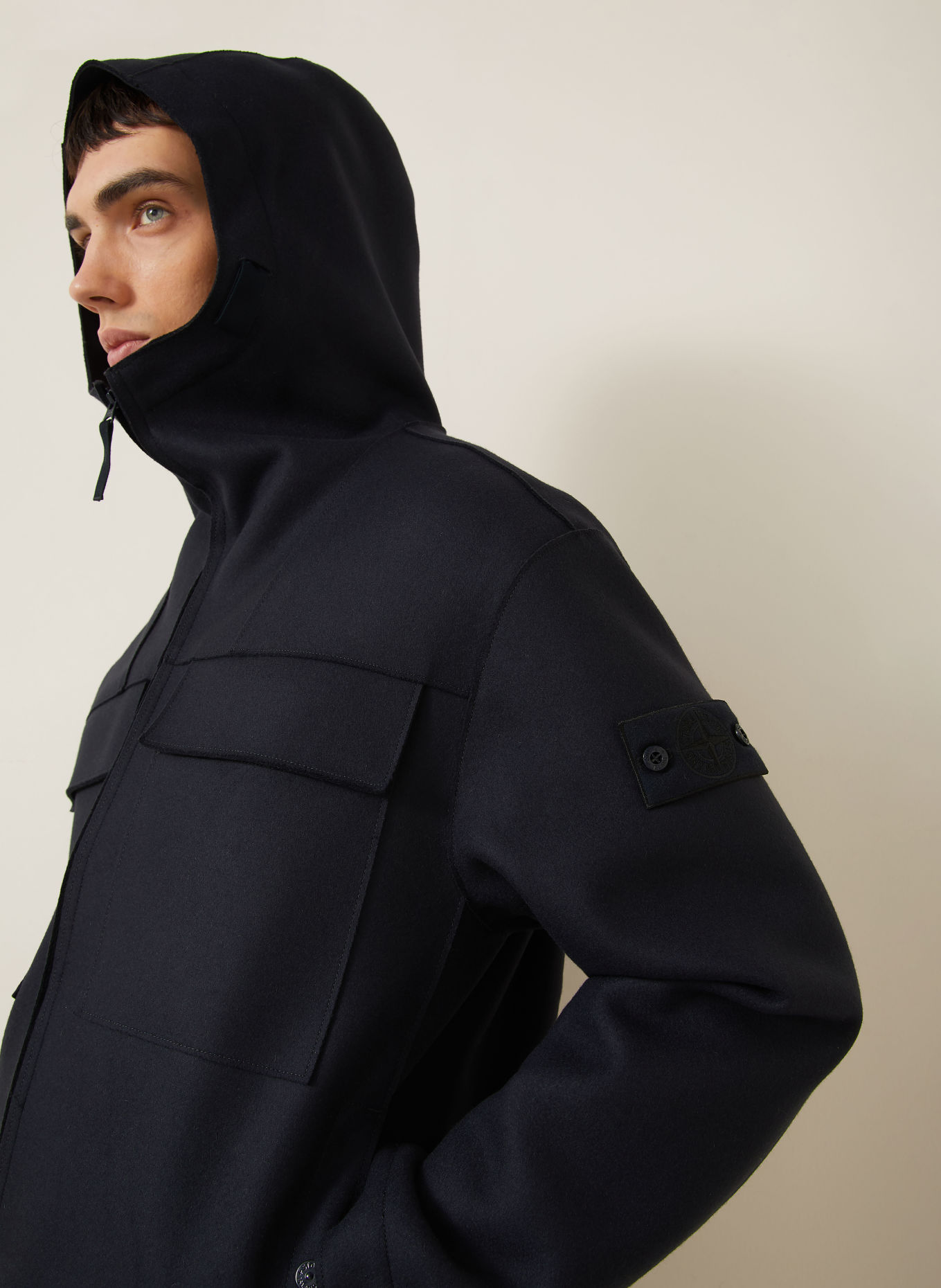 STONE ISLAND Veste GHOST: BLEU FONCÉ