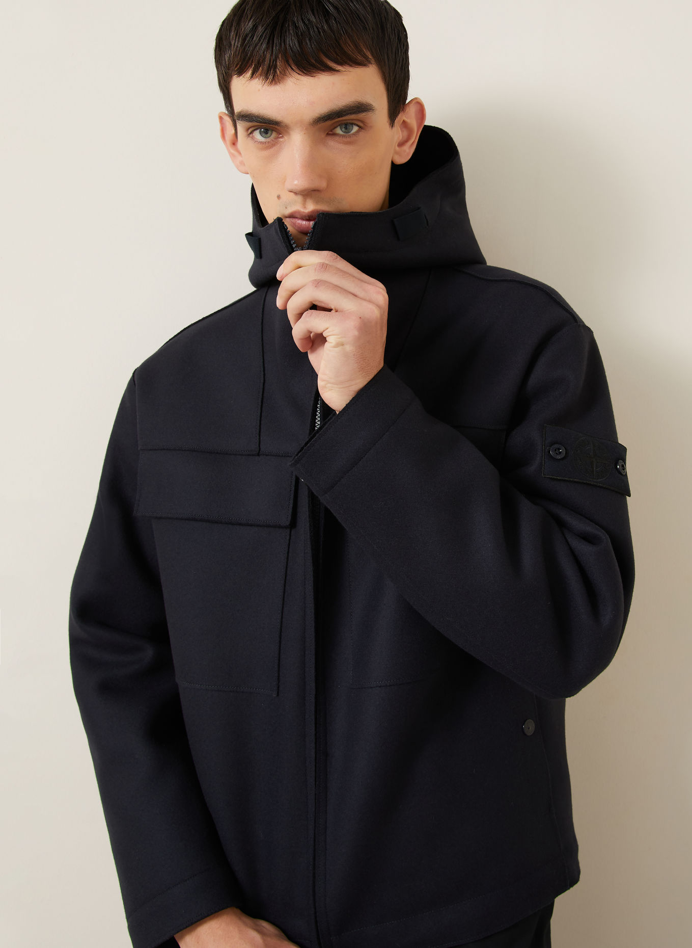 STONE ISLAND Veste GHOST: BLEU FONCÉ