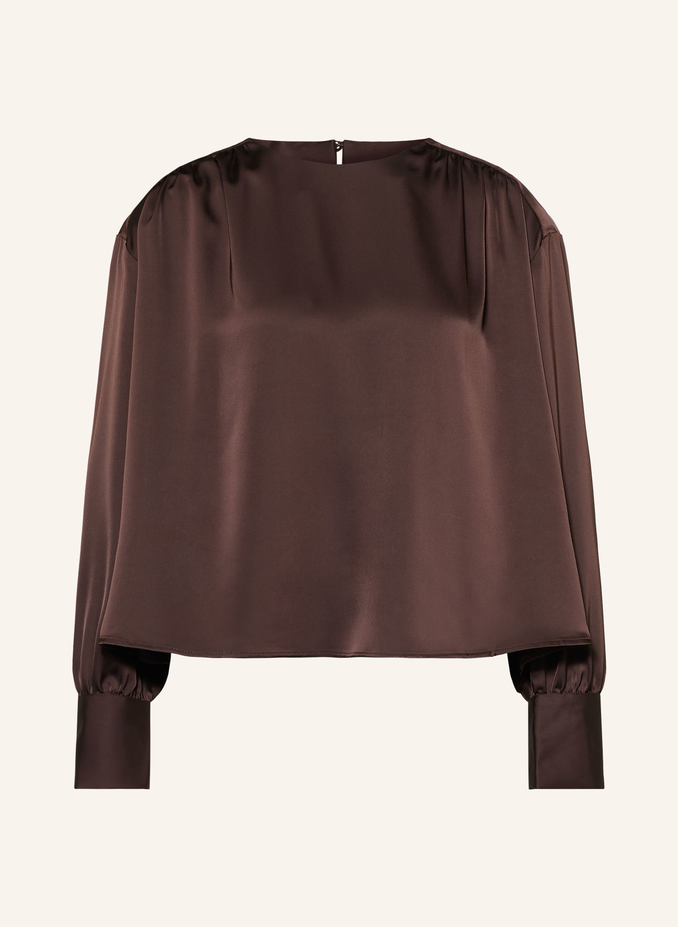 InWear Blusenshirt OLIVEIW DAWN aus Satin: DUNKELBRAUN
