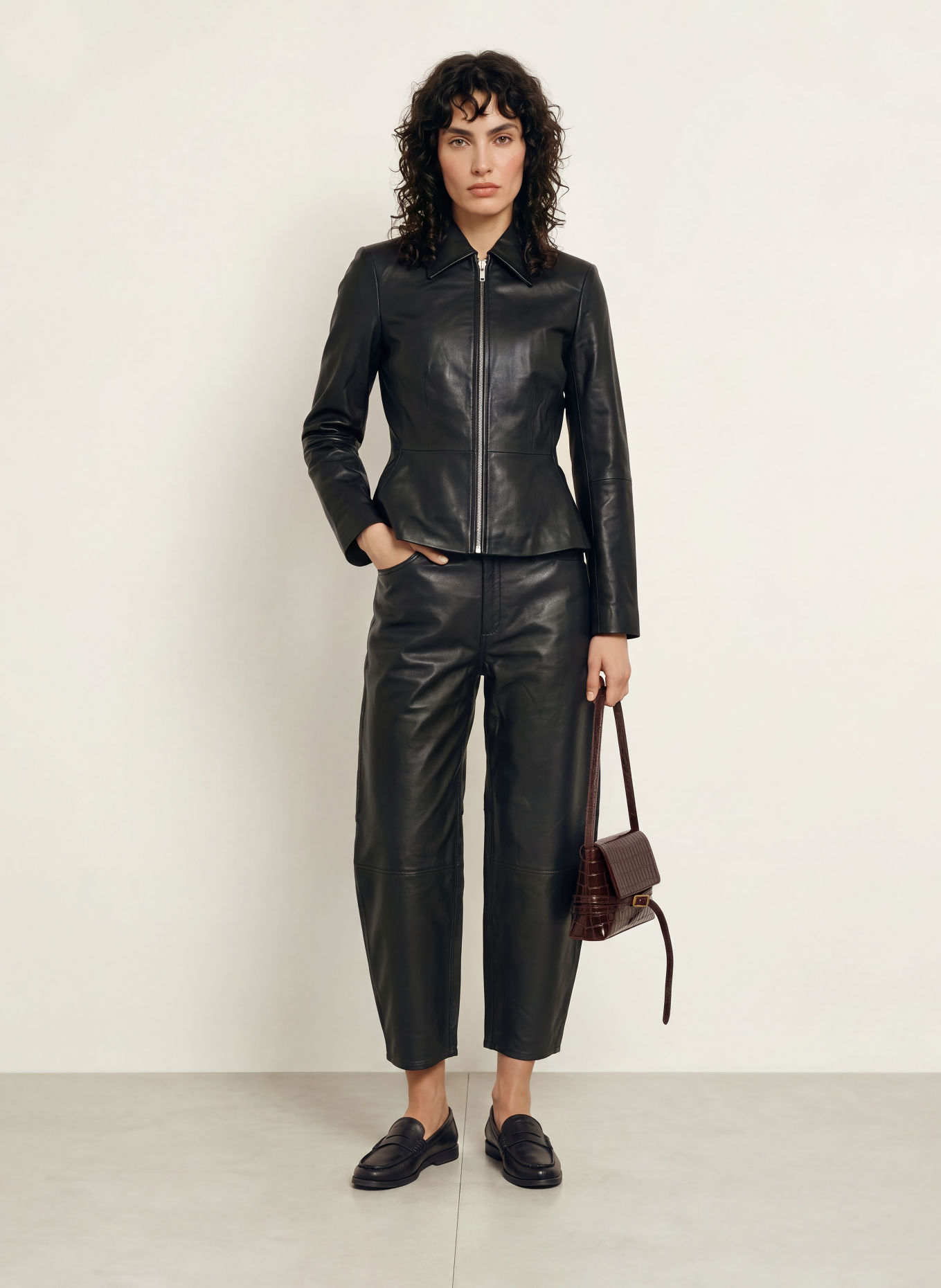 InWear Lederjacke YURIEIW: SCHWARZ