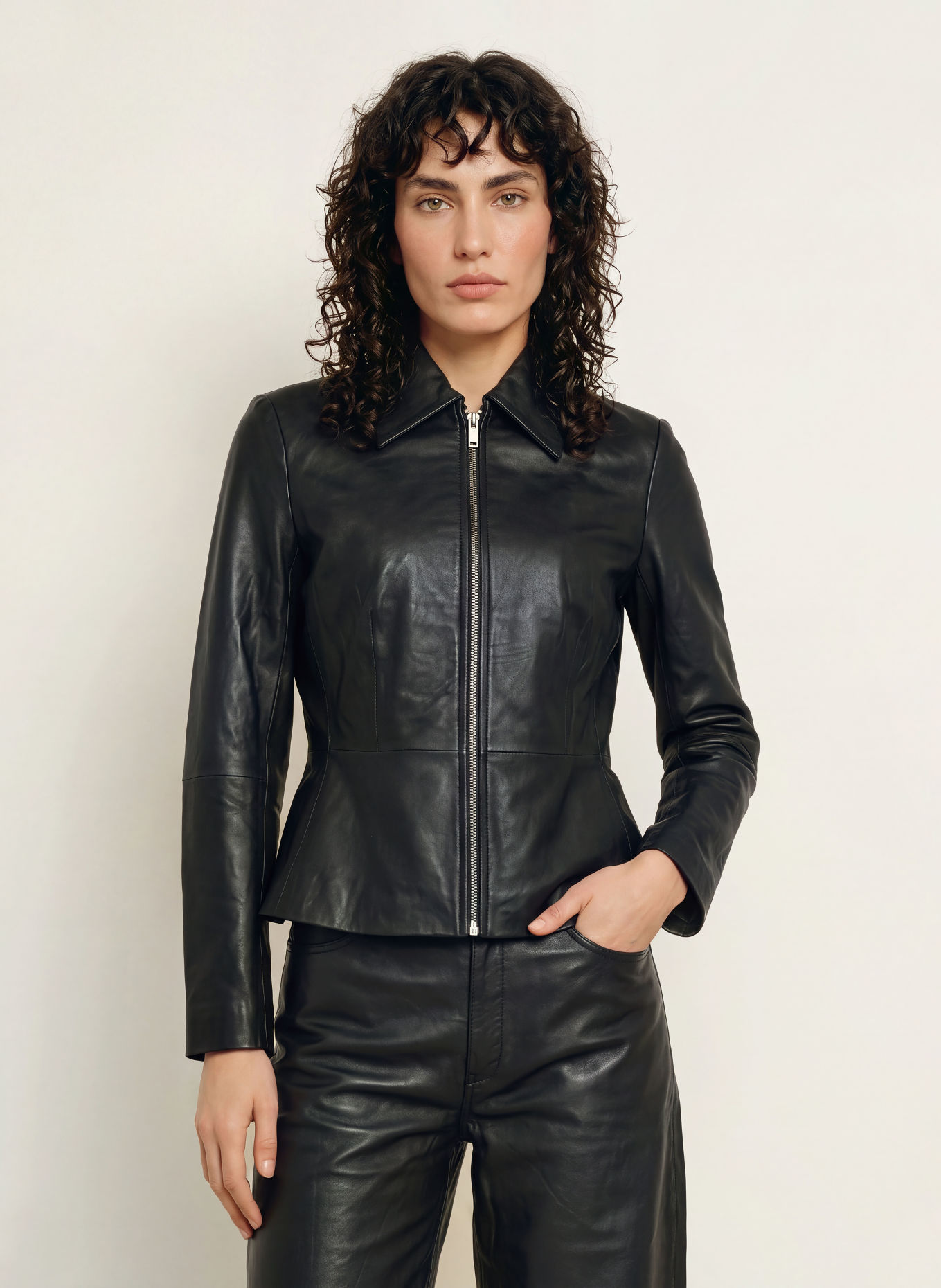 InWear Lederjacke YURIEIW: SCHWARZ