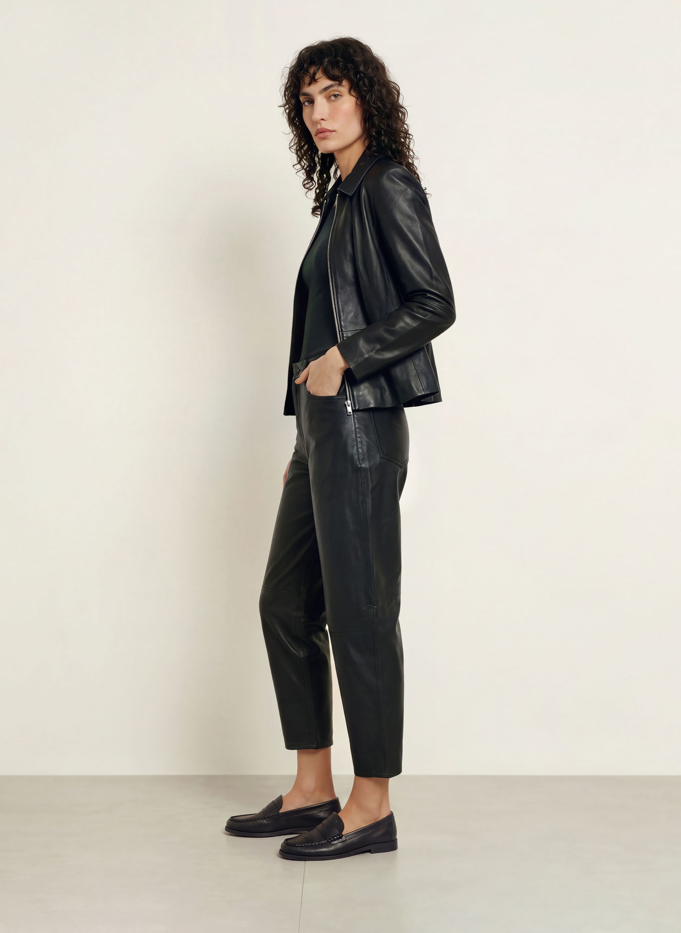 InWear Lederjacke YURIEIW: SCHWARZ