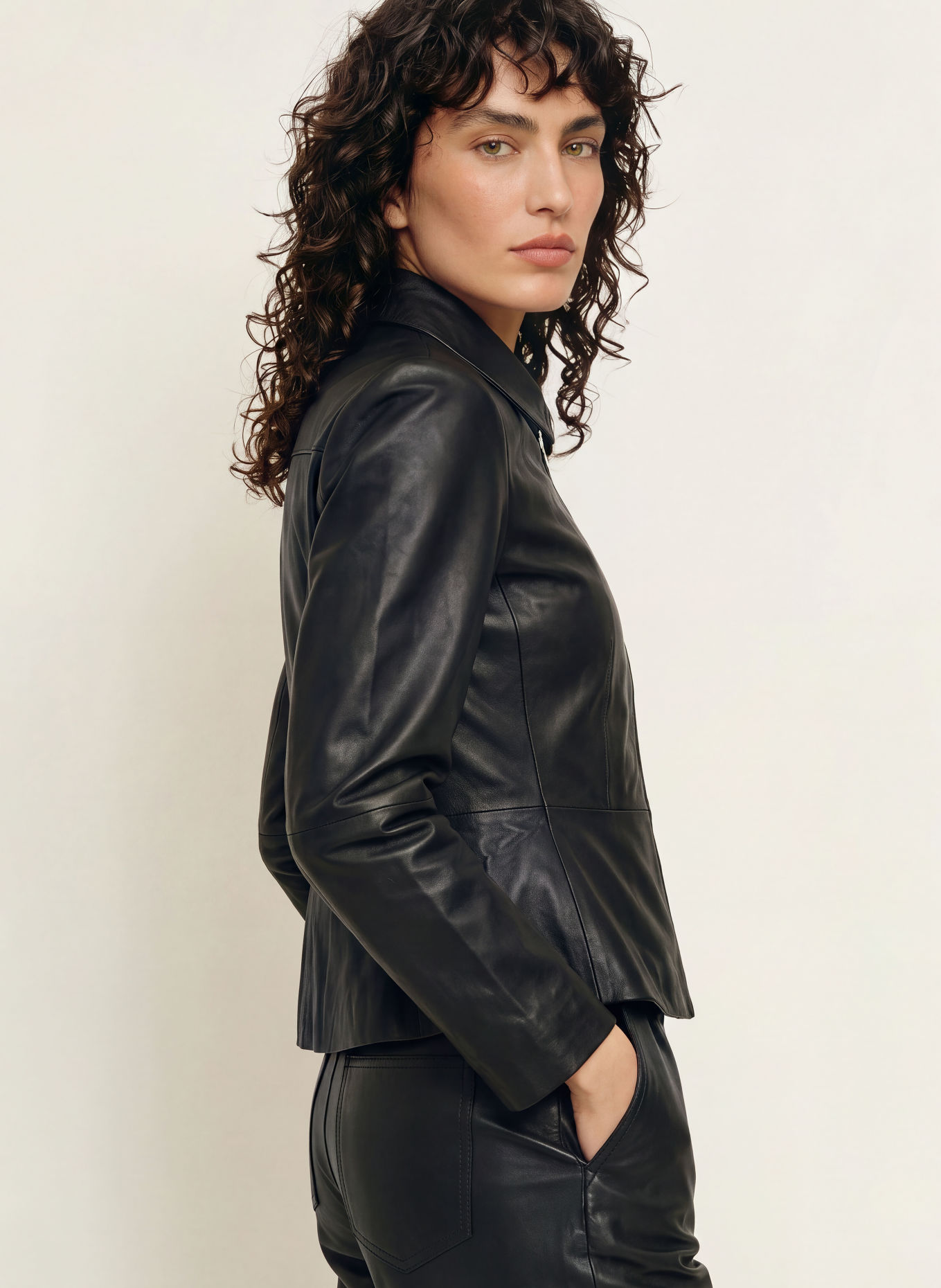 InWear Lederjacke YURIEIW: SCHWARZ