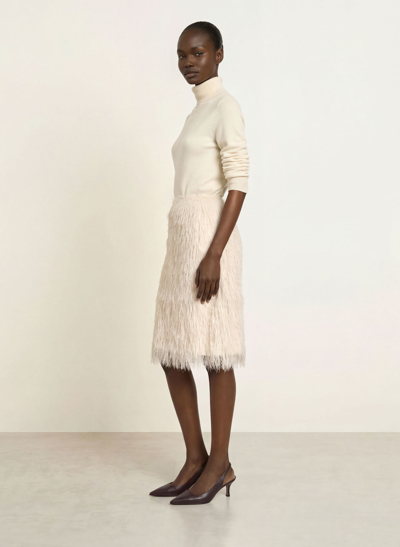 InWear Jersey Skirt OPHIRAIW: ECRU