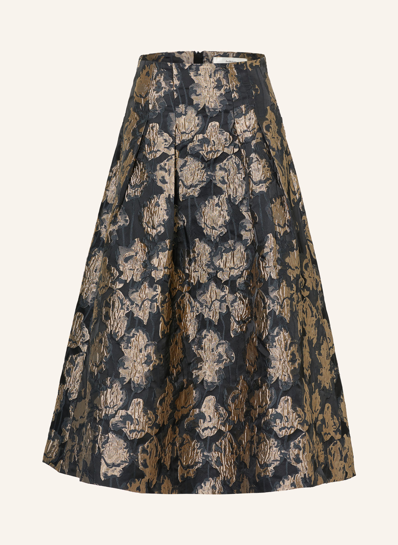 InWear Jacquardrok YANCIEIW: ZWART / GOUD / PETROL
