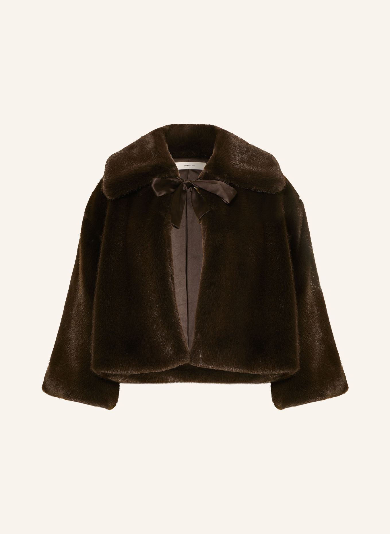 InWear Kunstfell-Jacke YASMINAHIW: DUNKELBRAUN